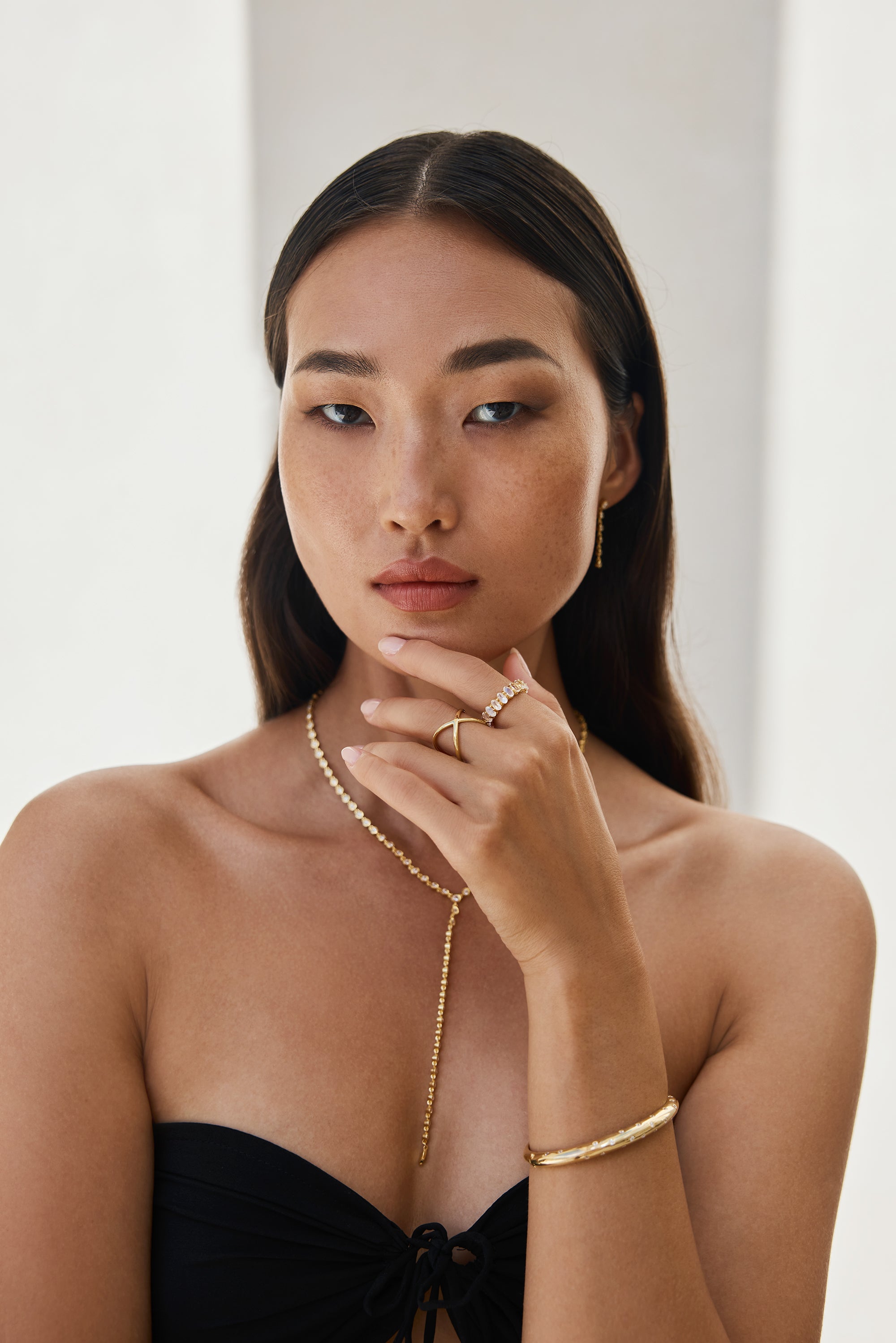 Ibu White CZ Eternity Band - Sterling Silver | BITS OF BALI JEWELRY