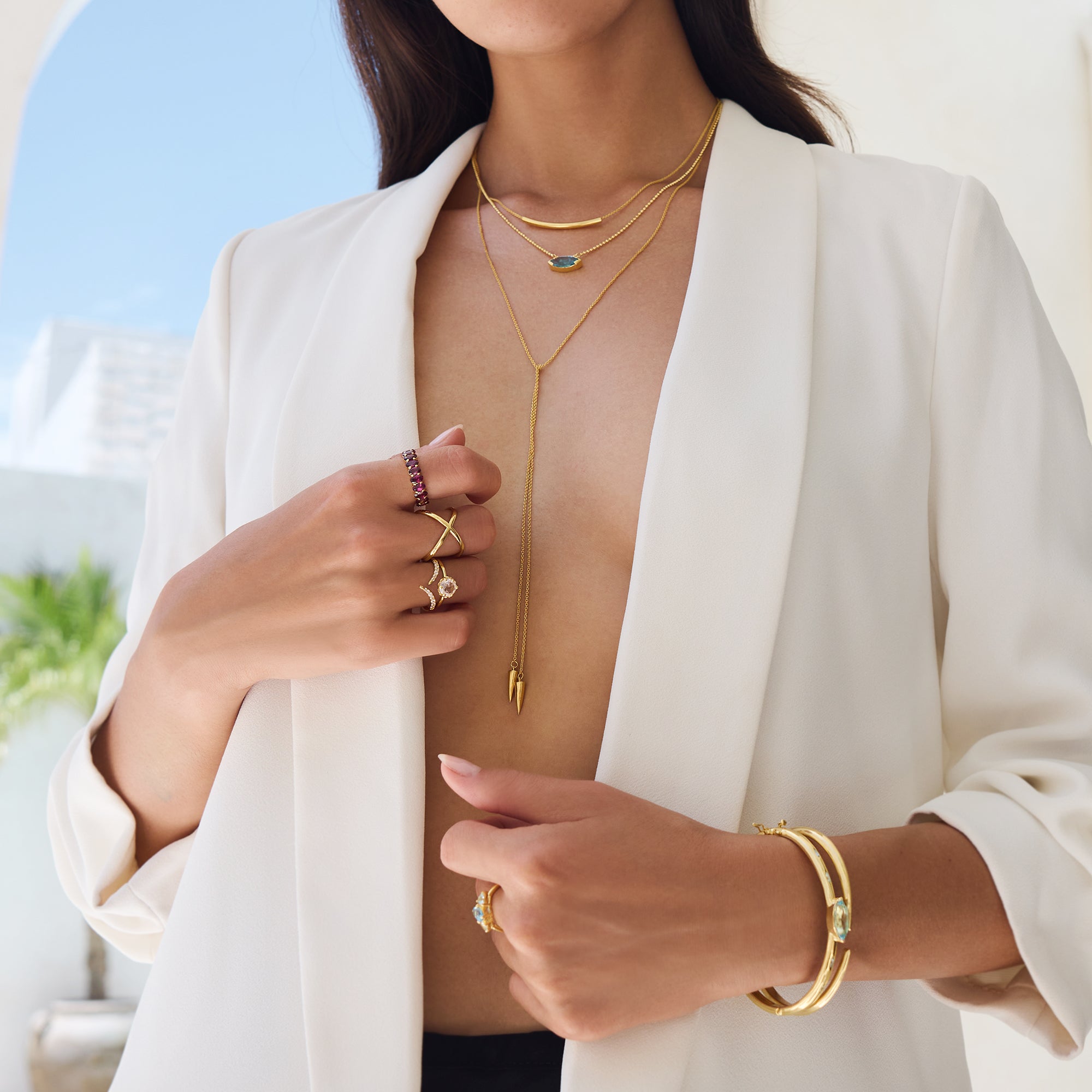 Pipe Tie Necklace - Sterling Silver | BITS OF BALI JEWELRY