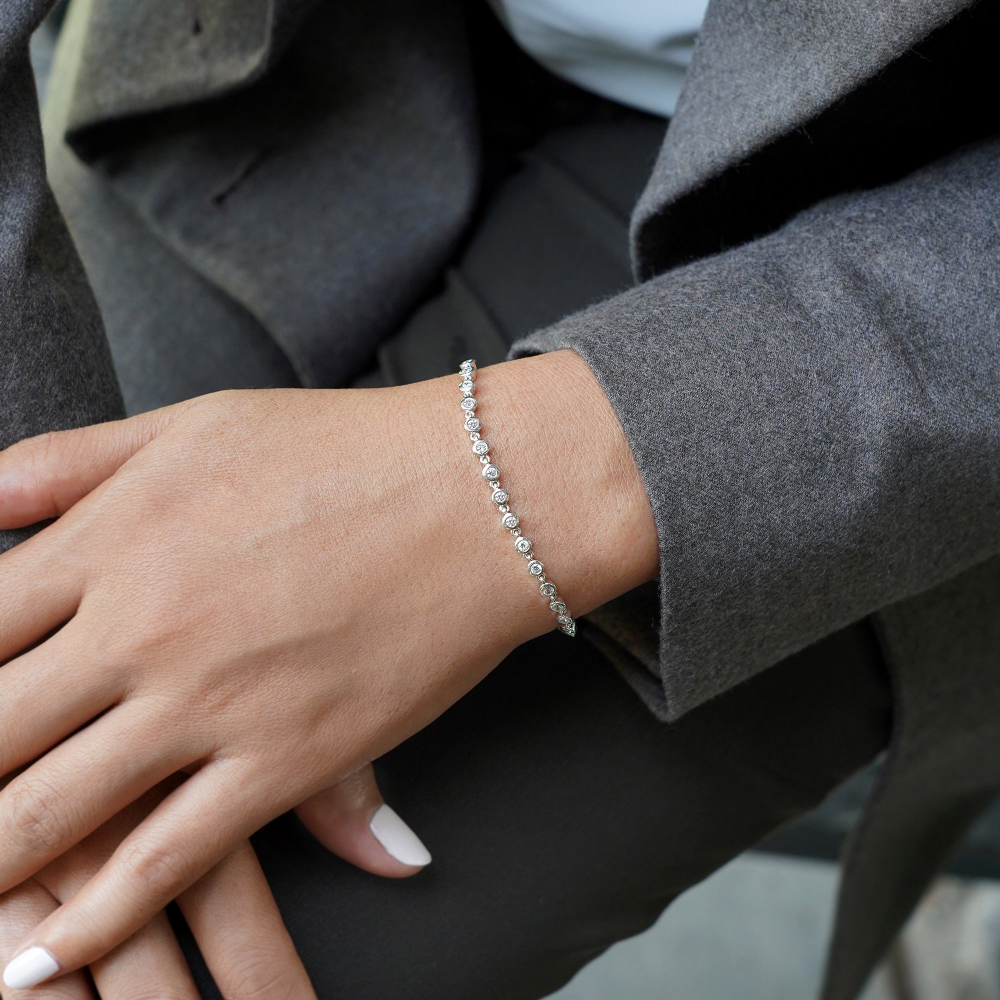 Ibu Bezel Cz Bracelet | BITS OF BALI JEWELRY