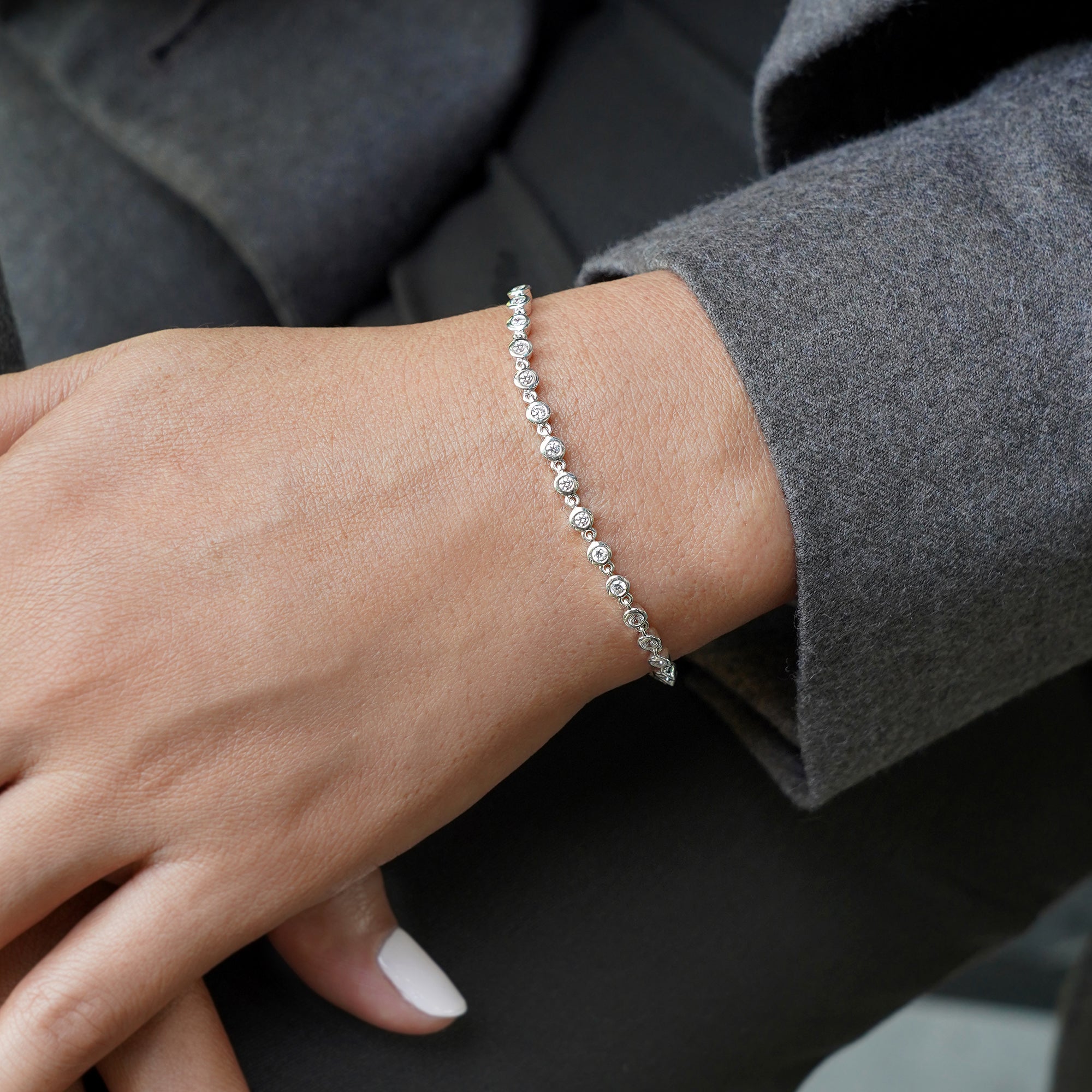Ibu Bezel Cz Bracelet | BITS OF BALI JEWELRY