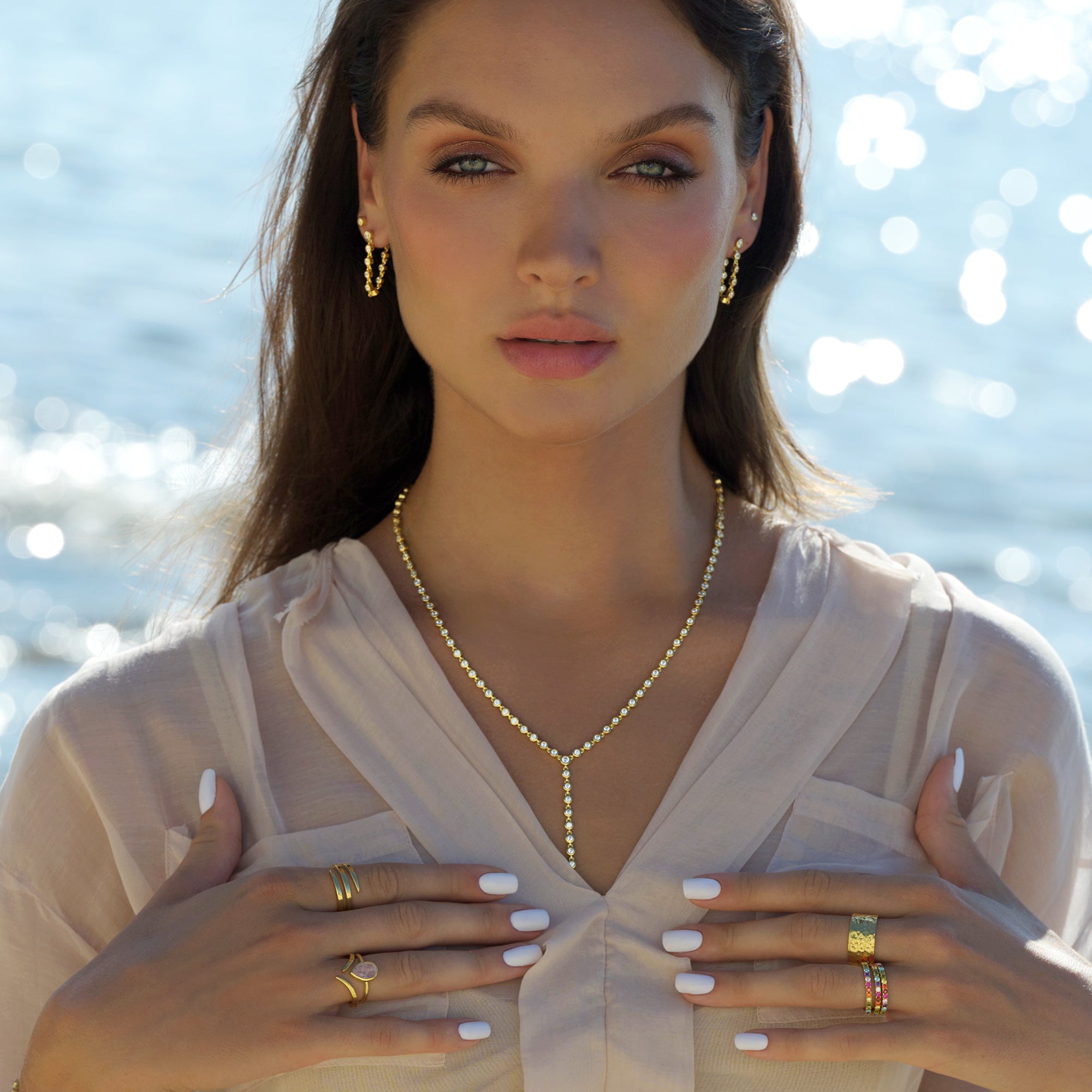 Medium Tear Drop Rose Quartz Ring | BITS OF BALI JEWELRY