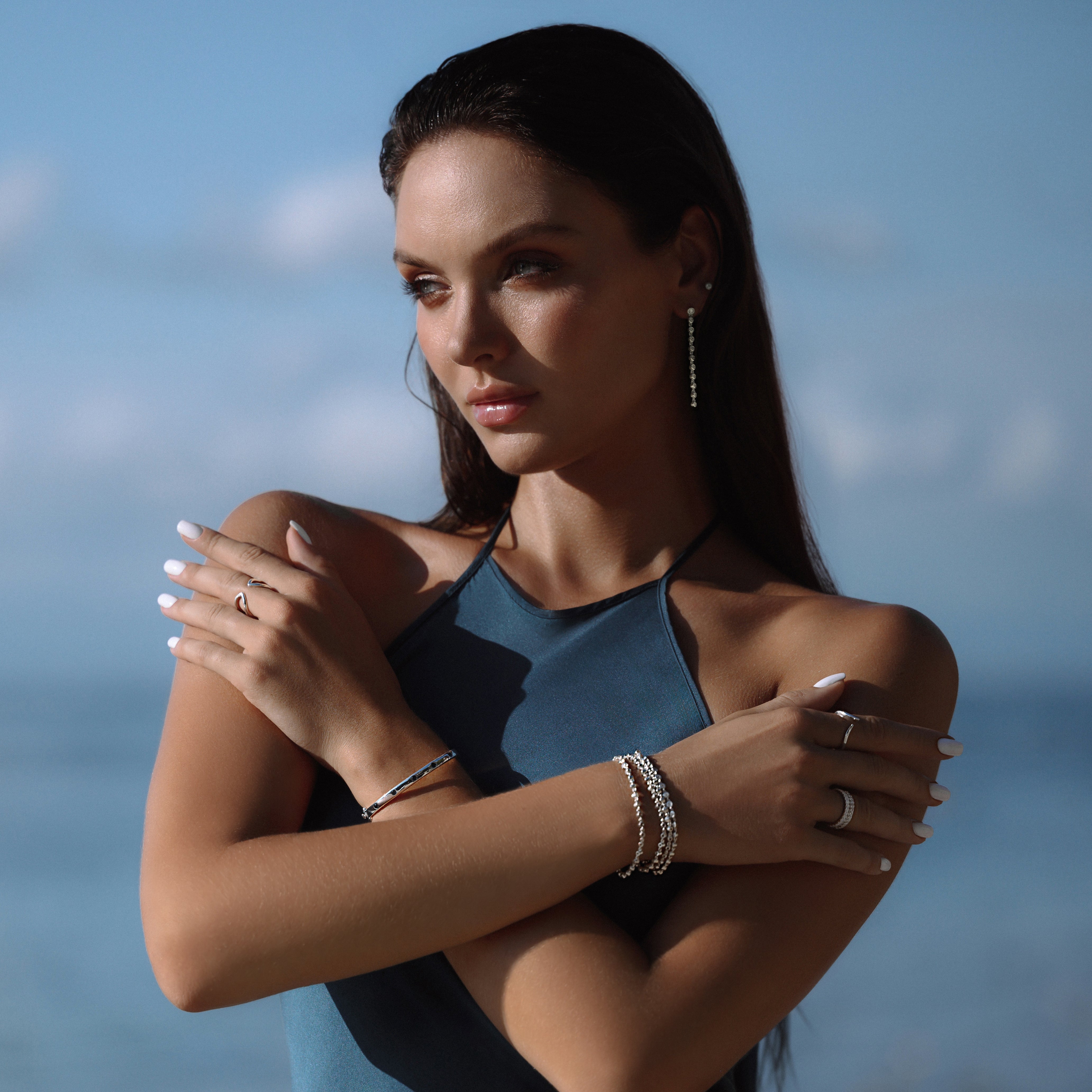 Ibu Bezel Cz Bracelet | BITS OF BALI JEWELRY