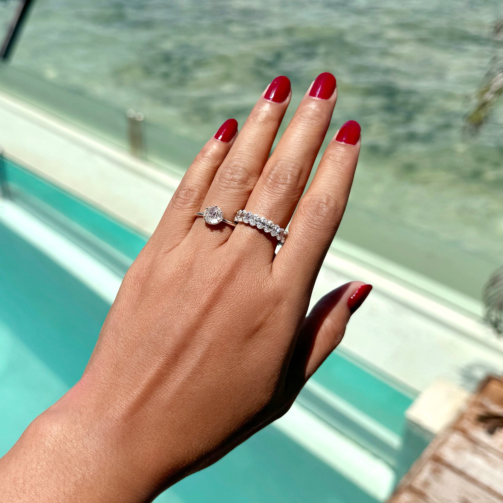 Ibu White Cz Eternity Band | BITS OF BALI JEWELRY