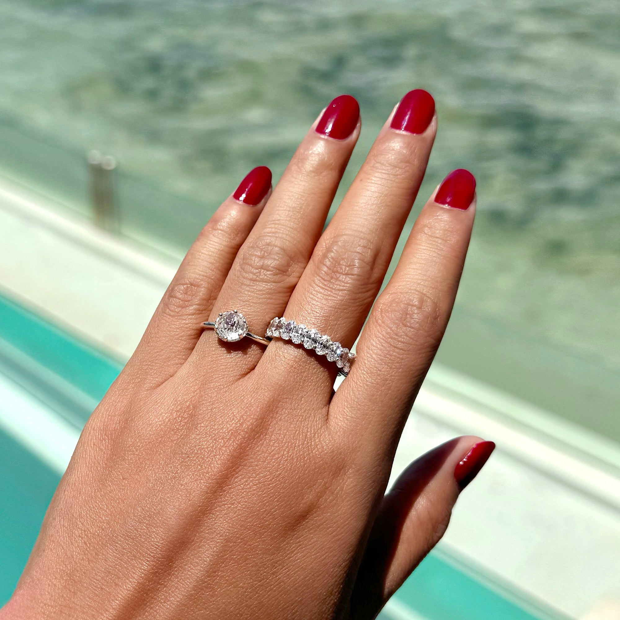 Ibu White Cz Eternity Band | BITS OF BALI JEWELRY
