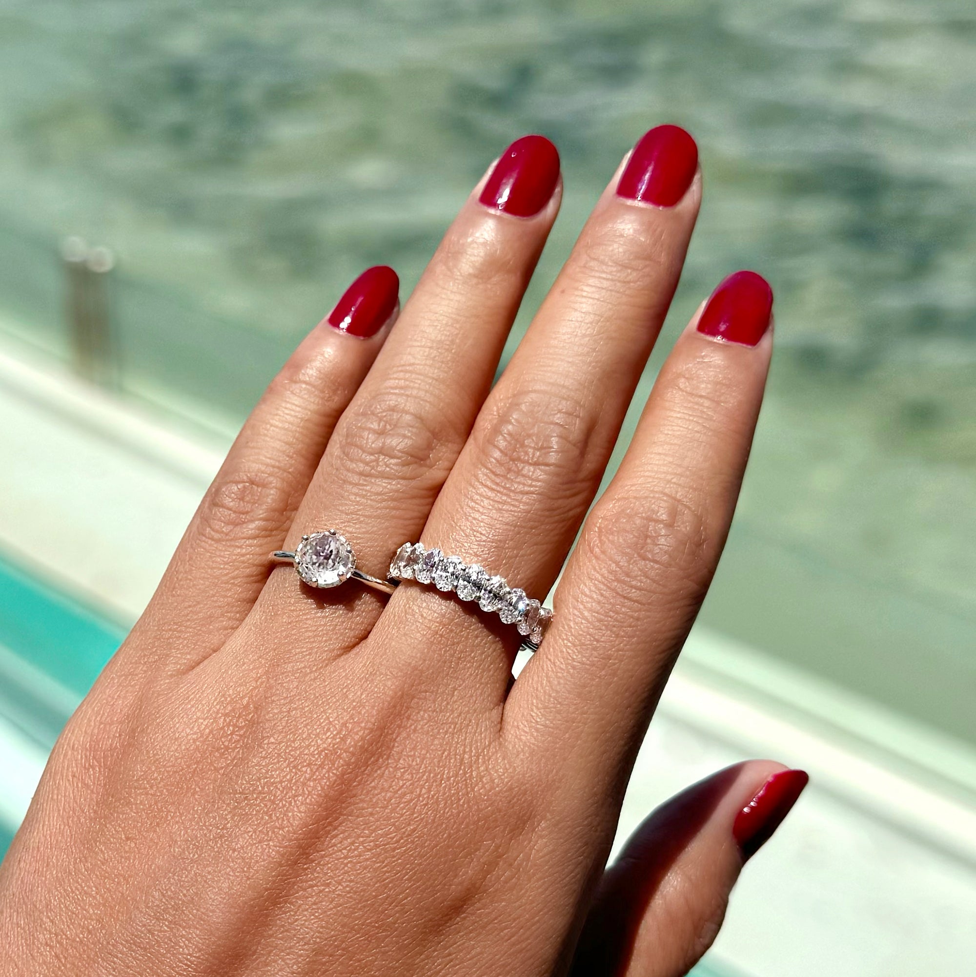 Ibu White Cz Eternity Band | BITS OF BALI JEWELRY