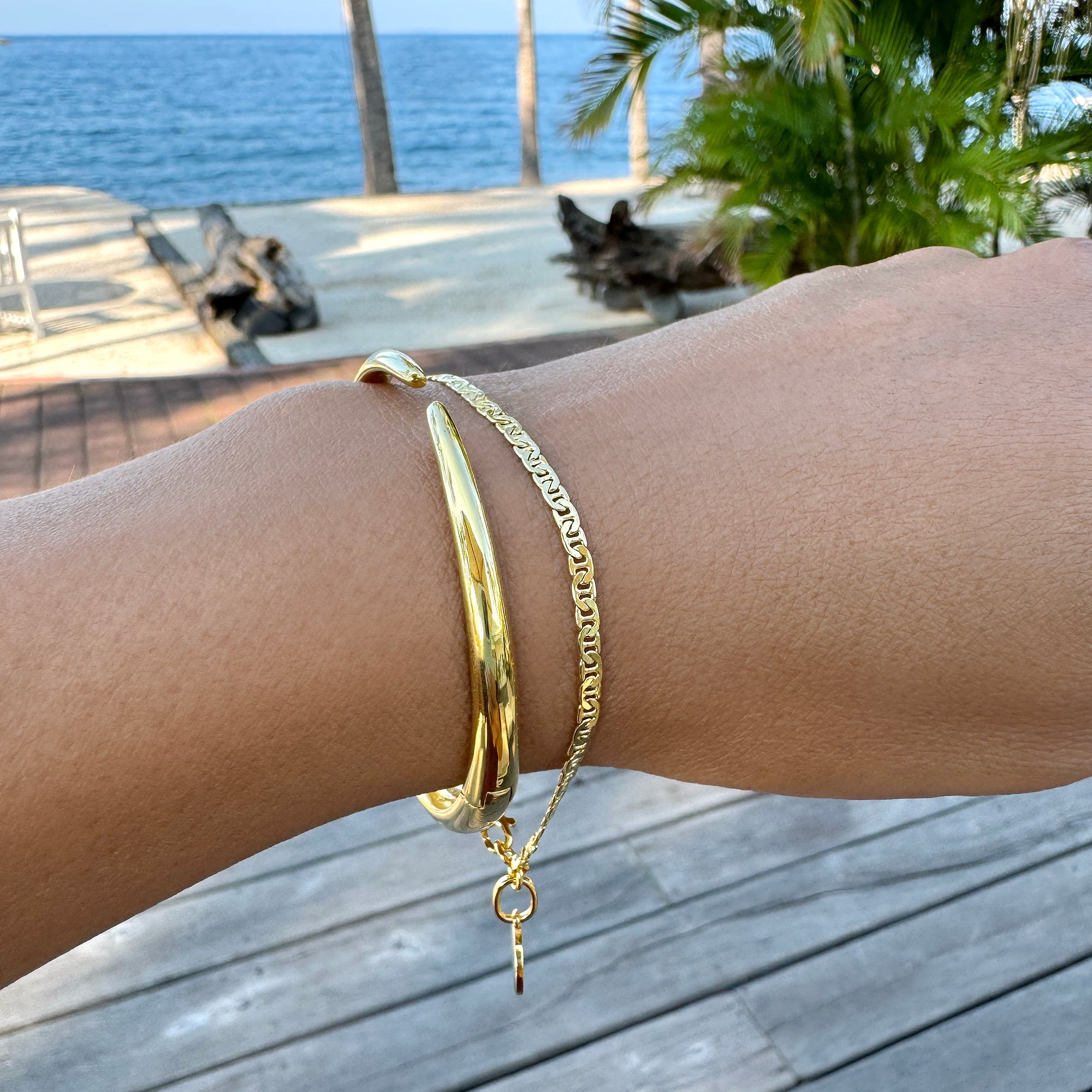 Claw Bangle - Gold Vermeil