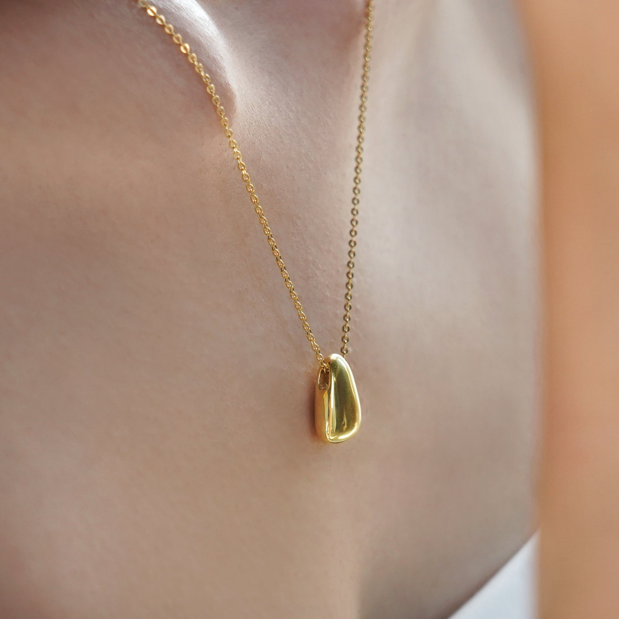 Liquid Drop Necklace - With Engraving | BITS OF BALI JEWELRY