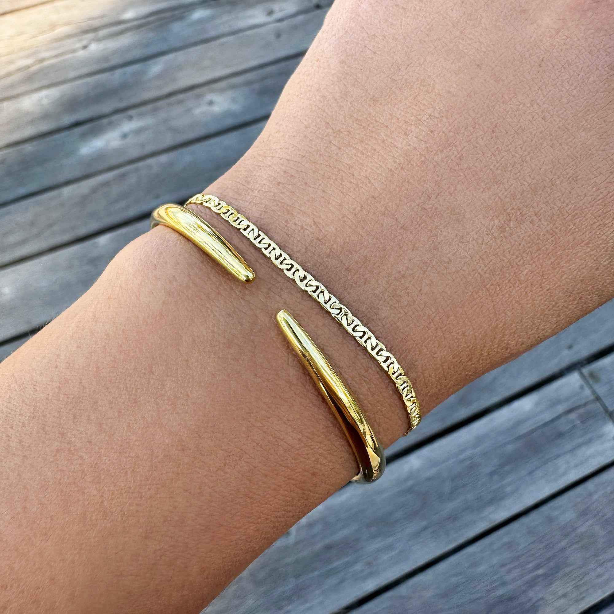 Claw Bangle - Gold Vermeil