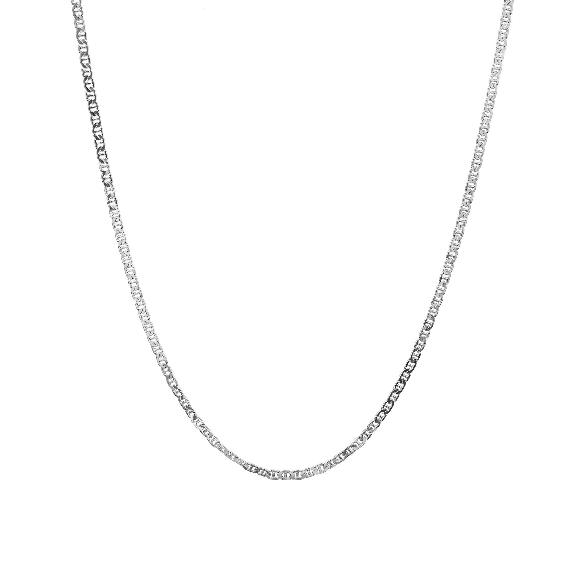 Fancy Figaro Necklace - Sterling Silver