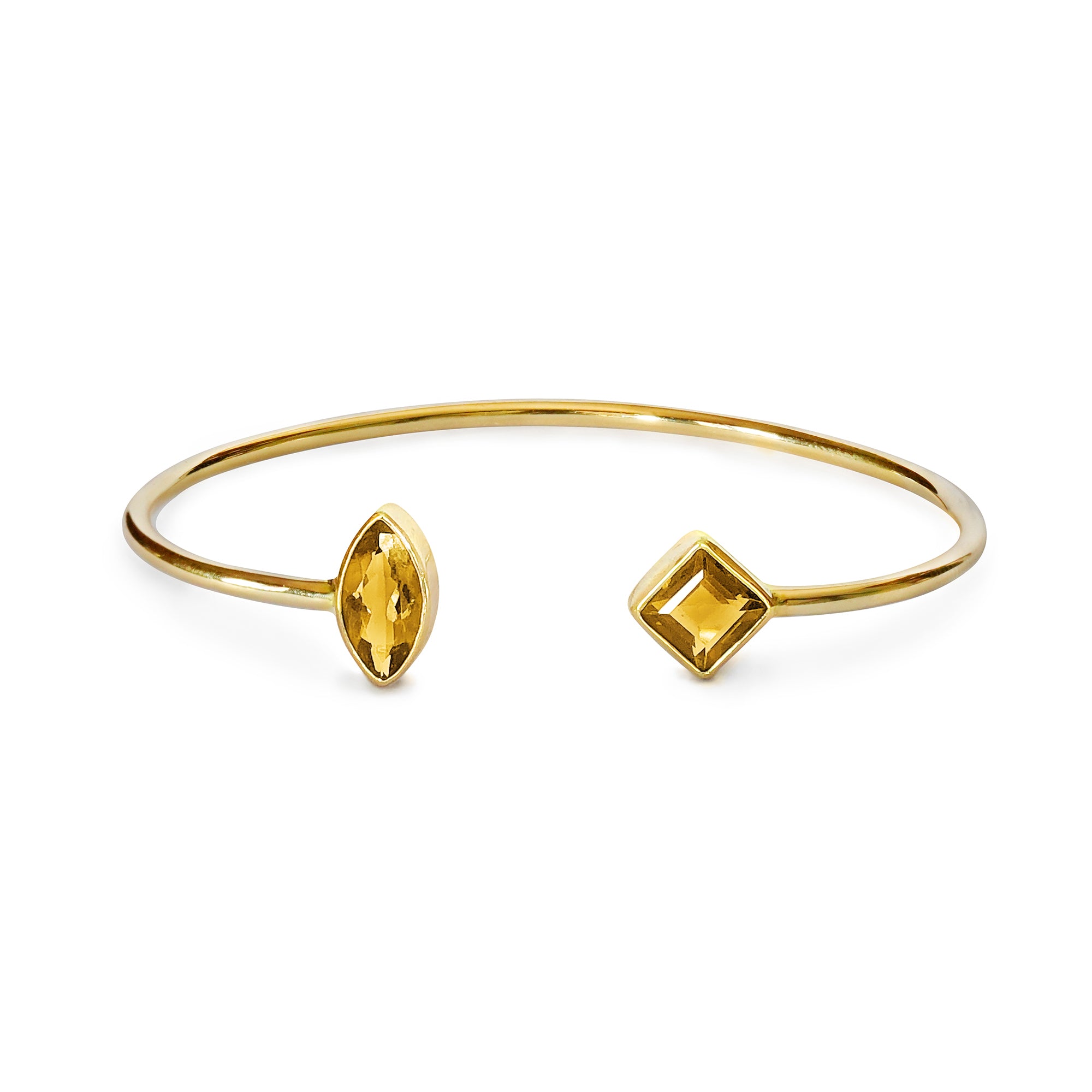 Gita Bracelet Citrine - Gold Vermeil | BITS OF BALI JEWELRY