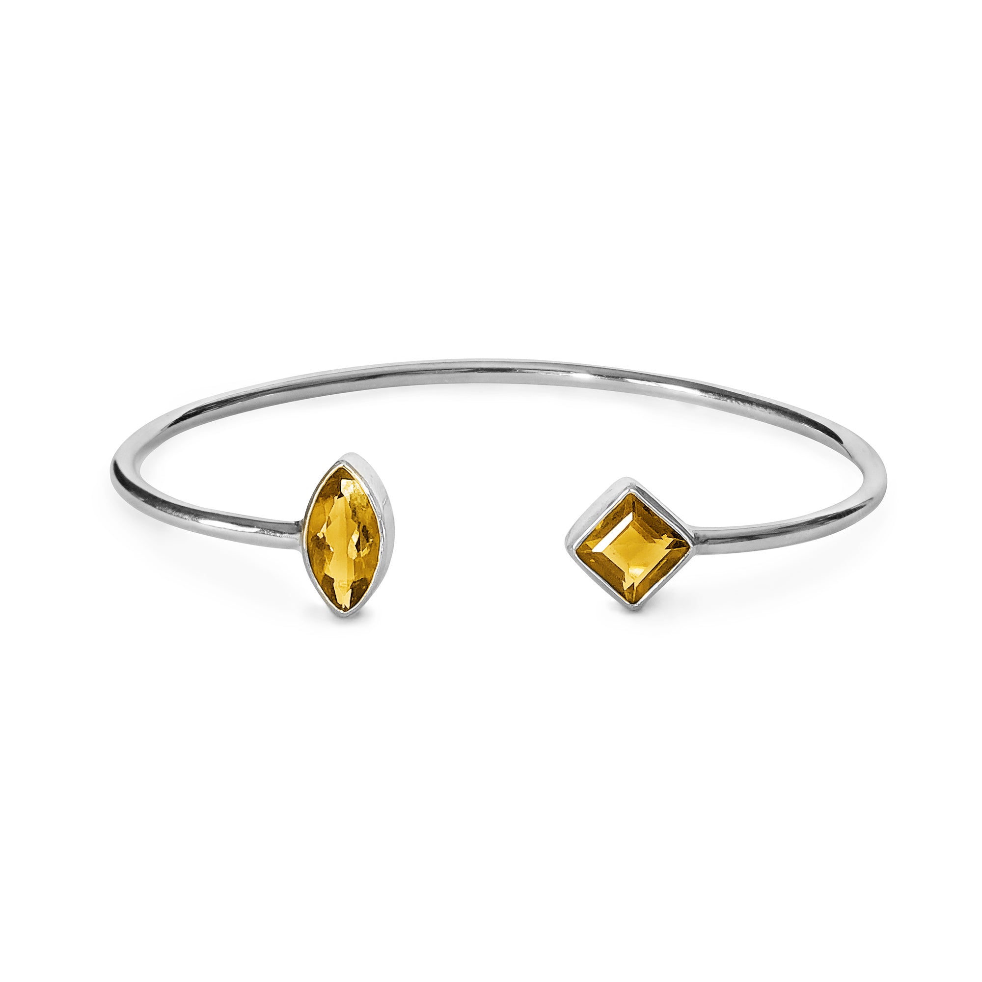 Gita Bracelet Citrine - Sterling Silver | BITS OF BALI JEWELRY