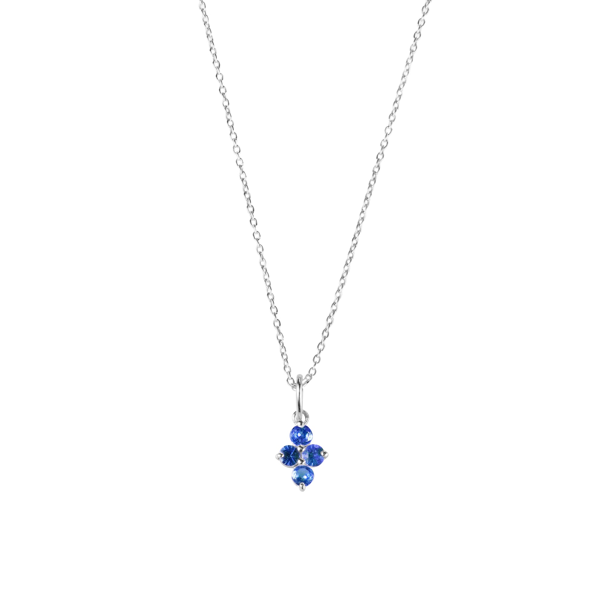 Ibu Four Stoned Blue Sapphire Necklace | BITS OF BALI JEWELRY