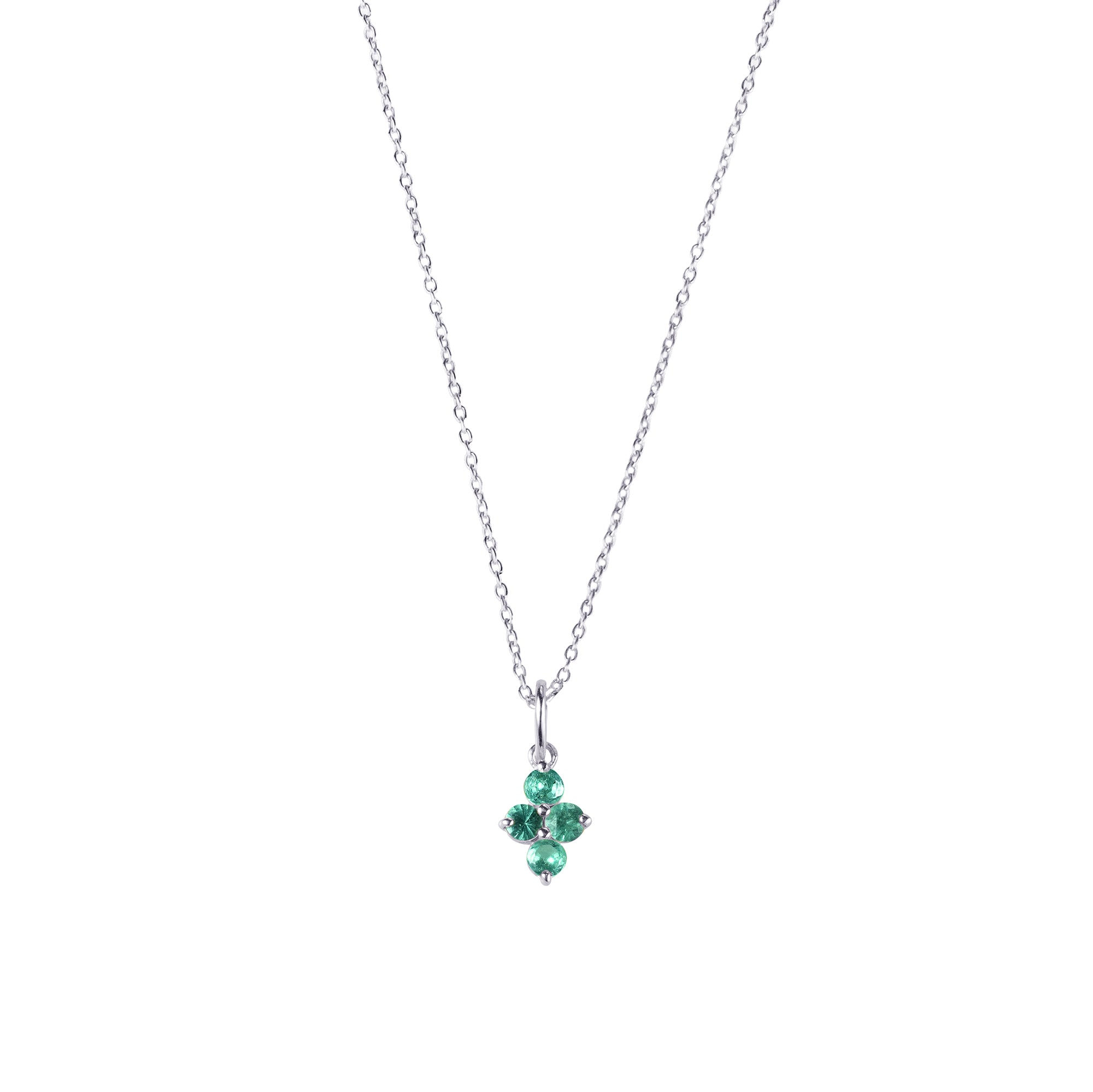 Ibu Four Stoned Green Quartz Necklace | BITS OF BALI JEWELRY