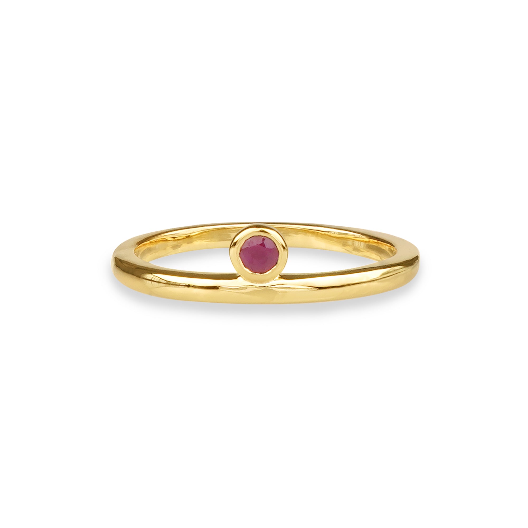 Ibu Ruby Tiny Solo Stone Ring | BITS OF BALI JEWELRY