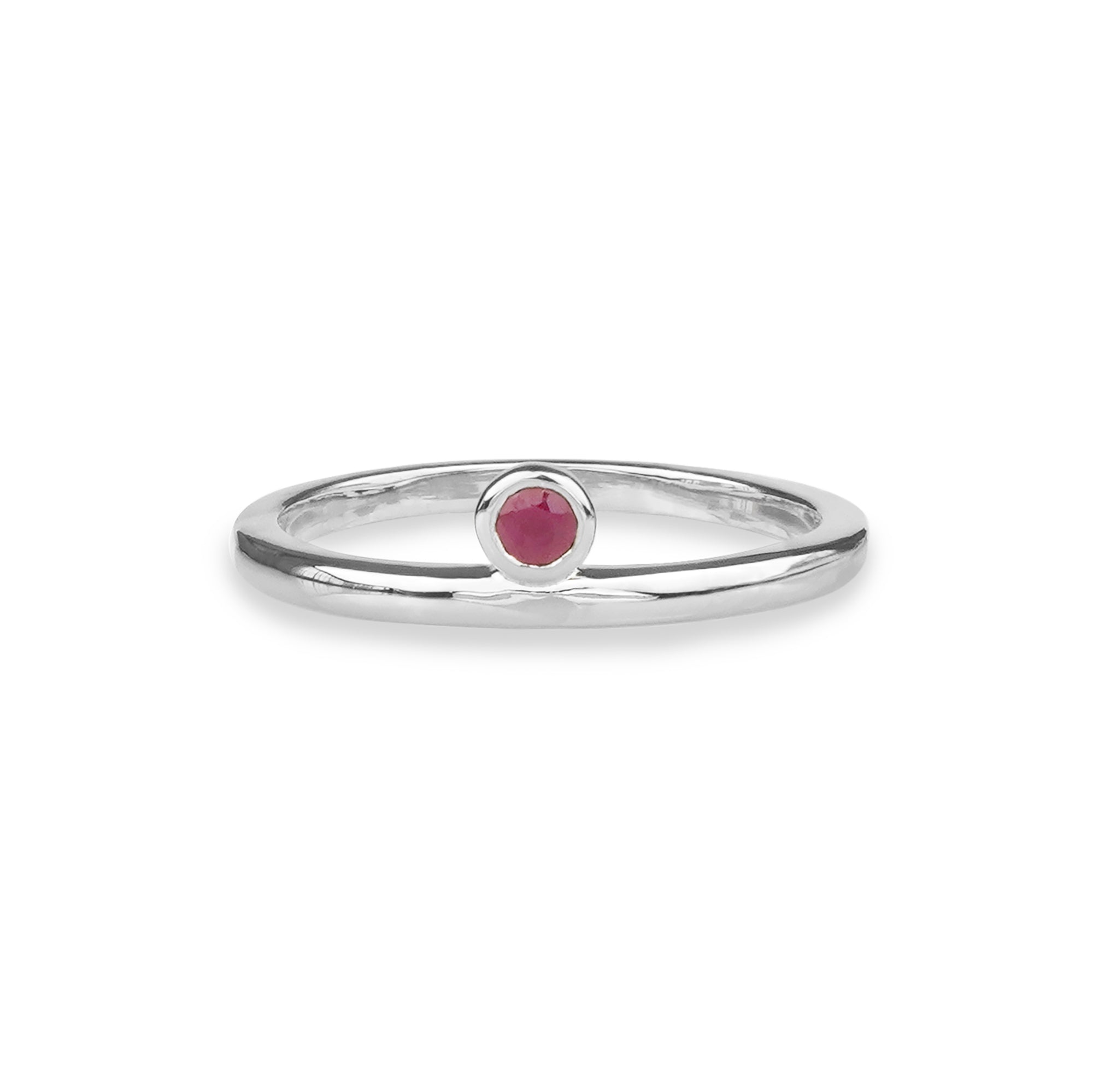 Ibu Ruby Tiny Solo Stone Ring | BITS OF BALI JEWELRY