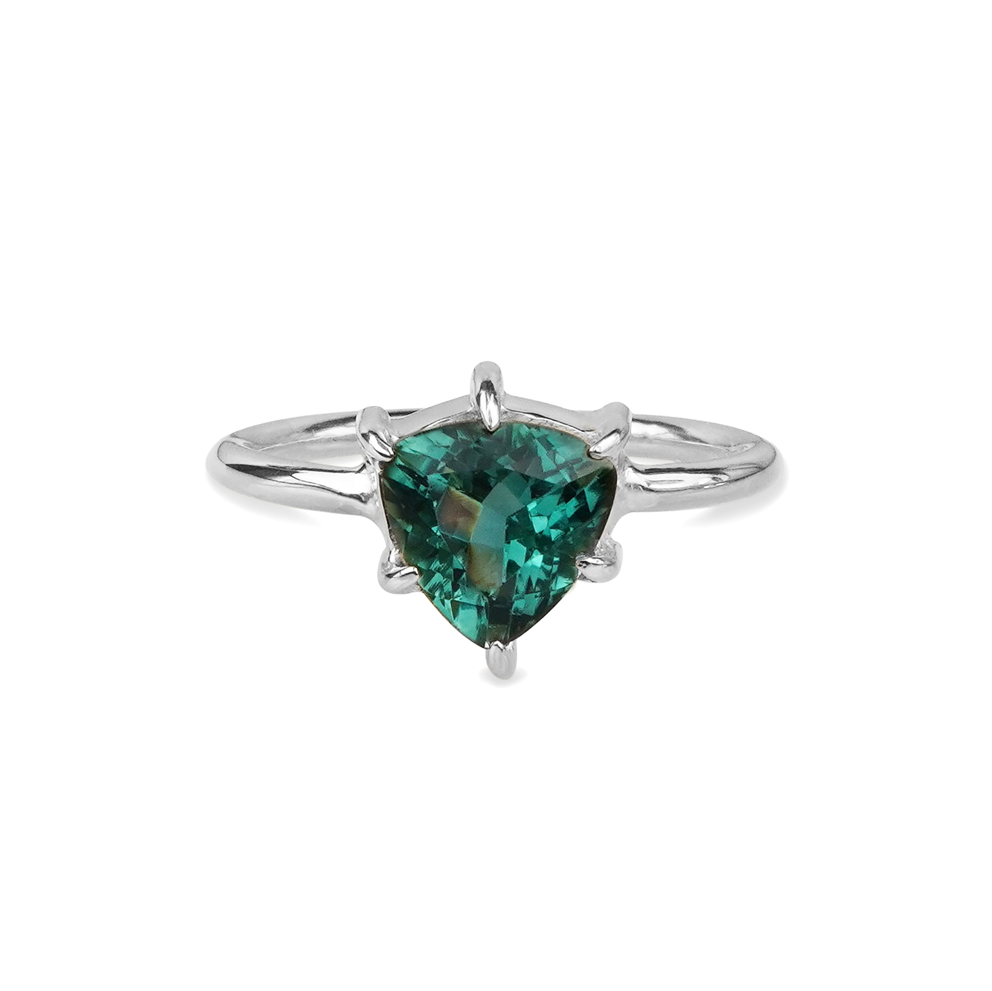 Ibu Trillion Green Quartz Ring | BITS OF BALI JEWELRY