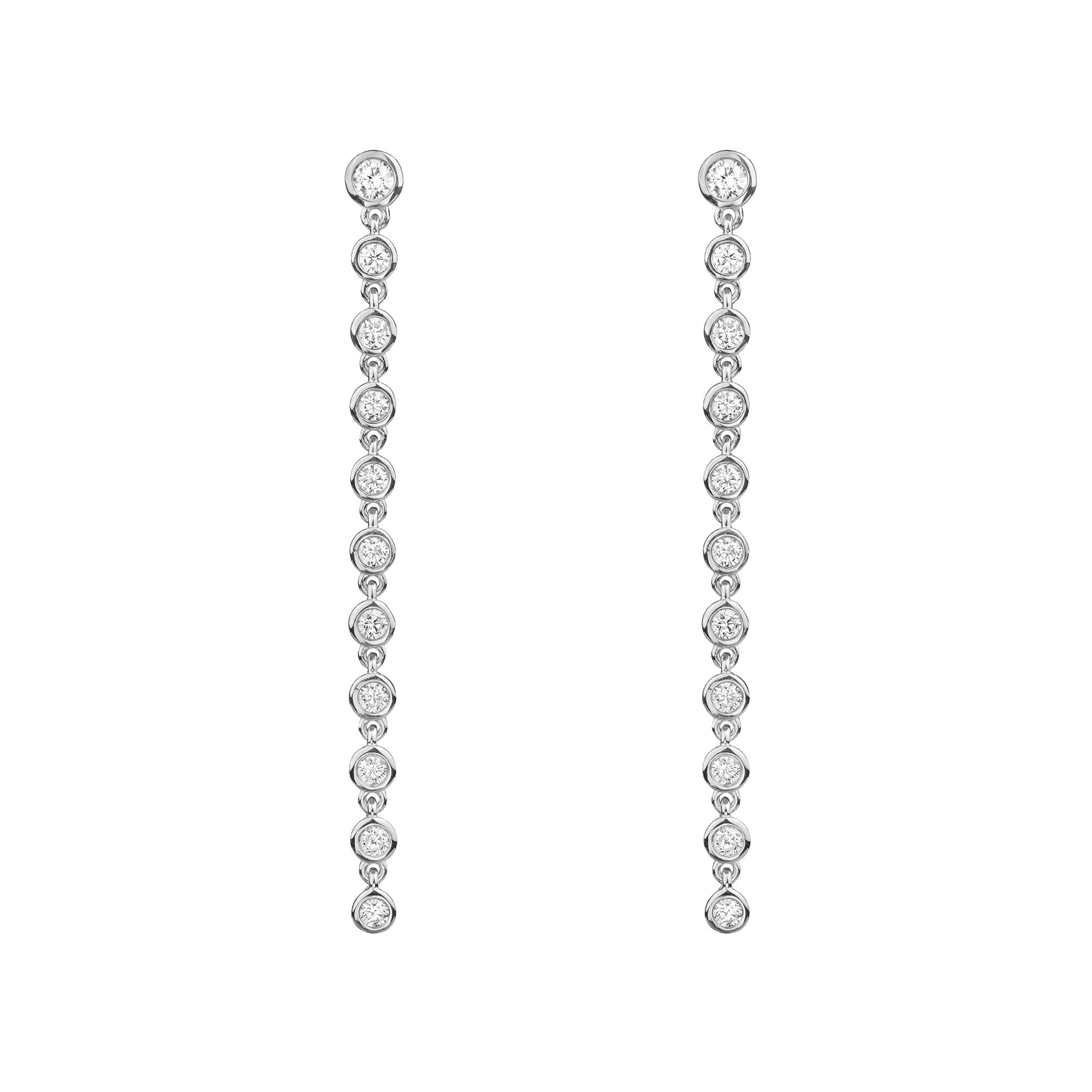 Ibu Longer Bezel Cz Drop Earrings | BITS OF BALI JEWELRY