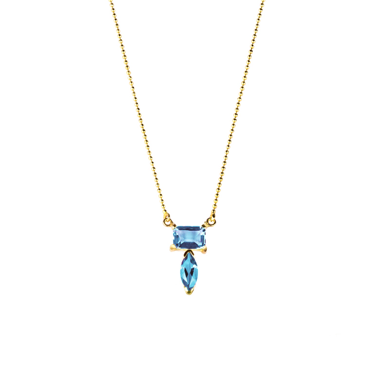 Sundari Necklace - Blue Topaz | BITS OF BALI JEWELRY