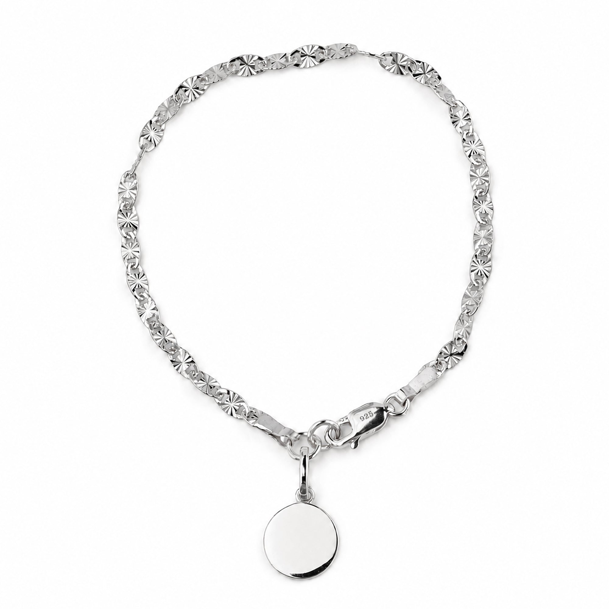 Shiny Flat Luxe Bracelet - Sterling Silver