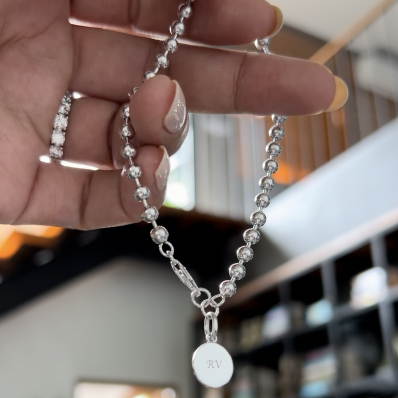 Engraved Unisex Large Ball Bracelet | BITS OF BALI JEWELRY