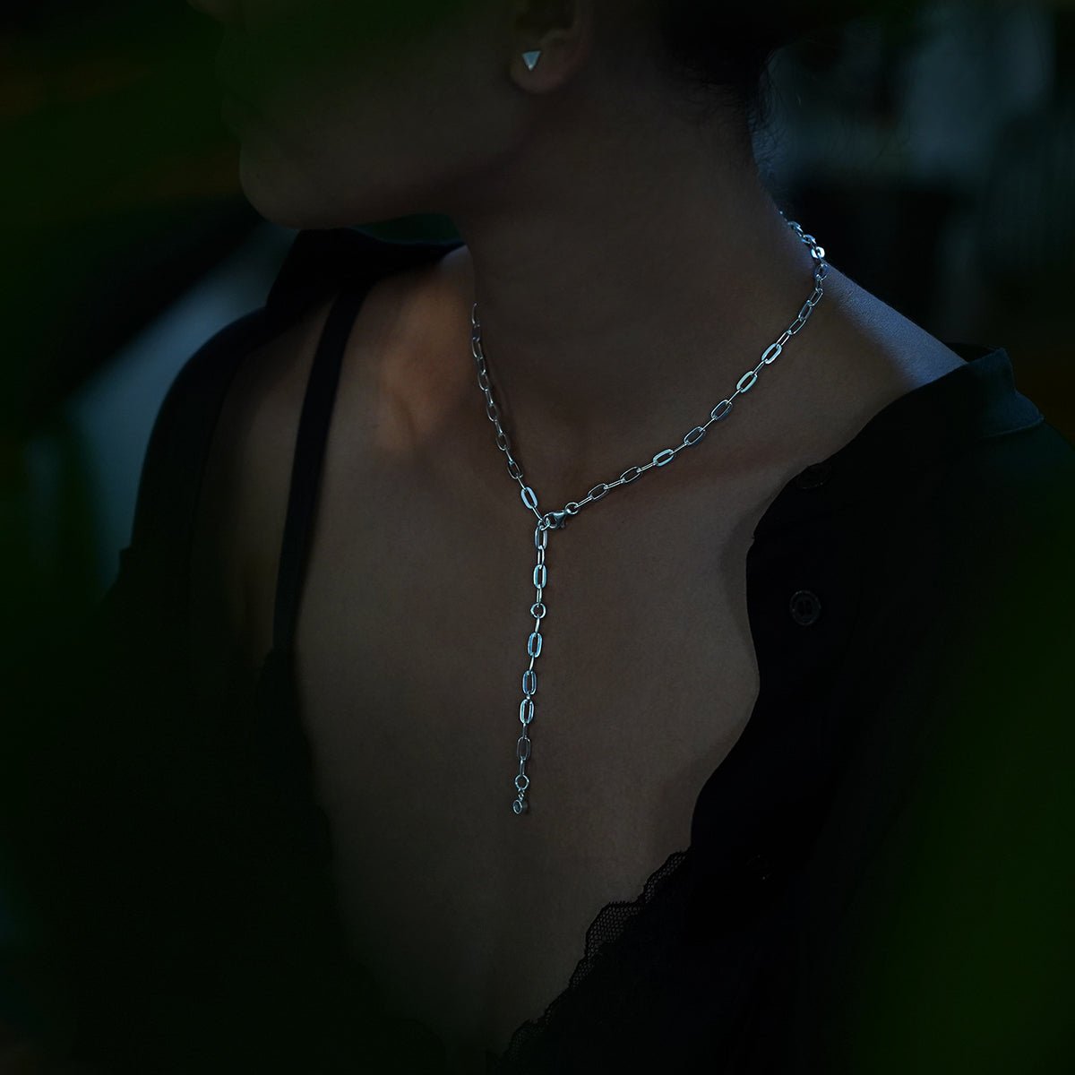 Essential Large Cable Necklace - Sterling Silver