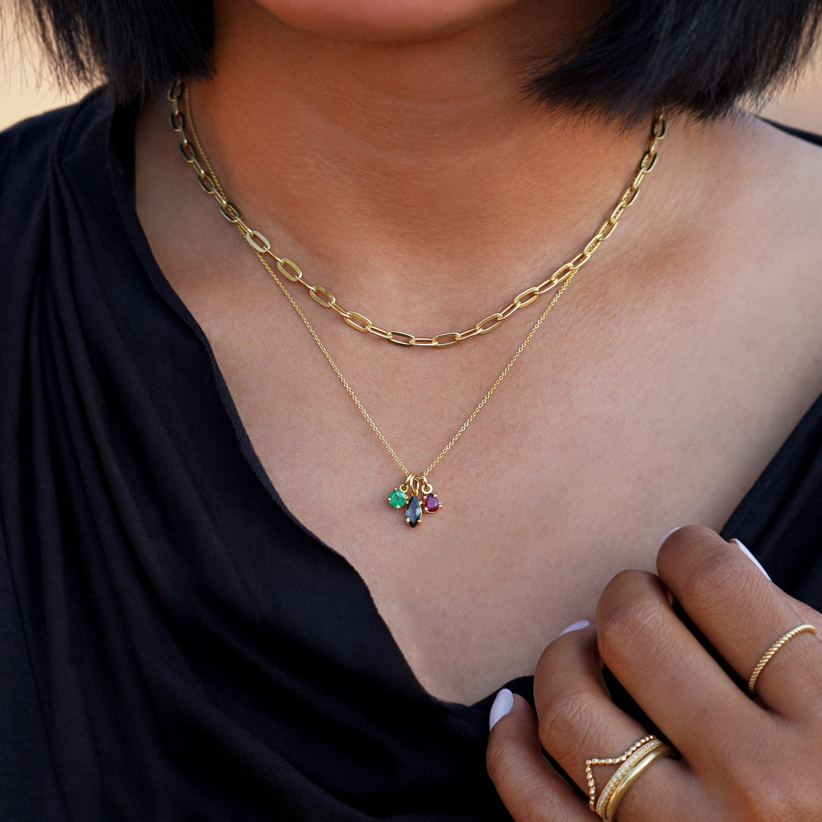 Essential Large Cable Necklace - Gold Vermeil