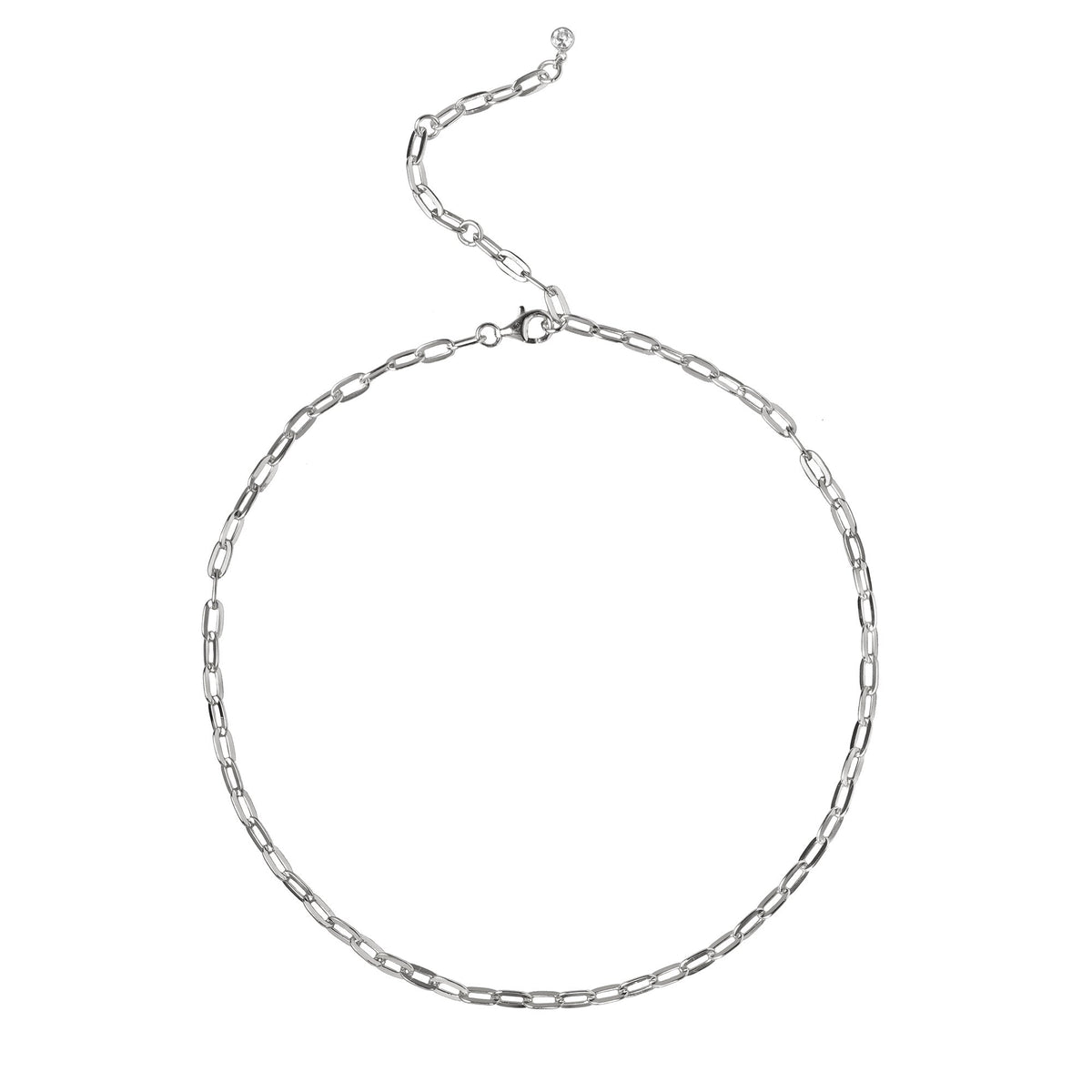 Essential Large Cable Necklace - Sterling Silver