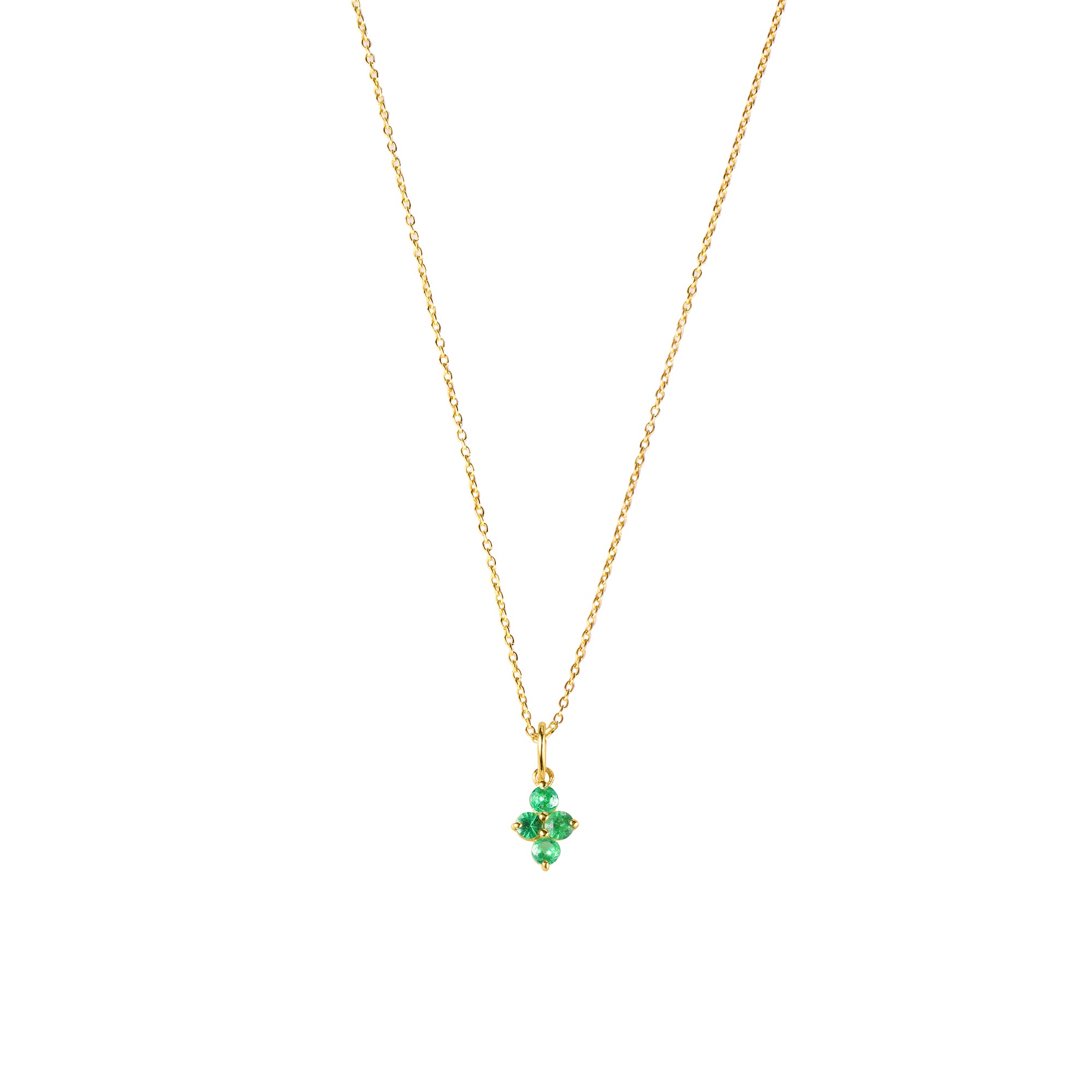 Ibu Four Stoned Tsavorite Necklace | BITS OF BALI JEWELRY