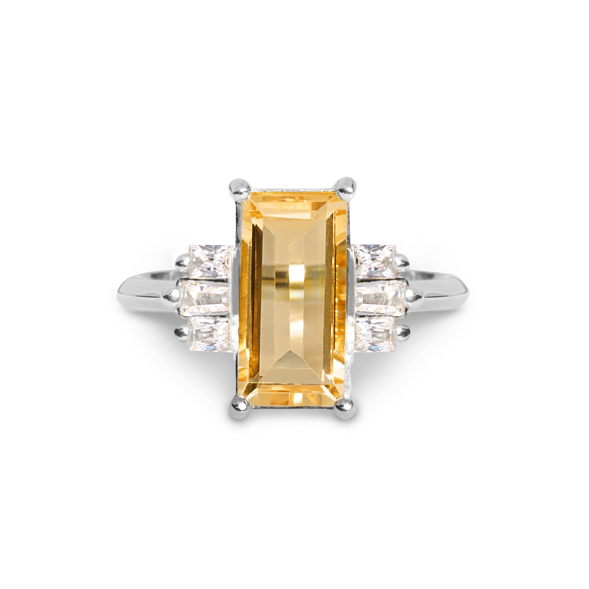 Ibu Long Citrine Ring | BITS OF BALI JEWELRY