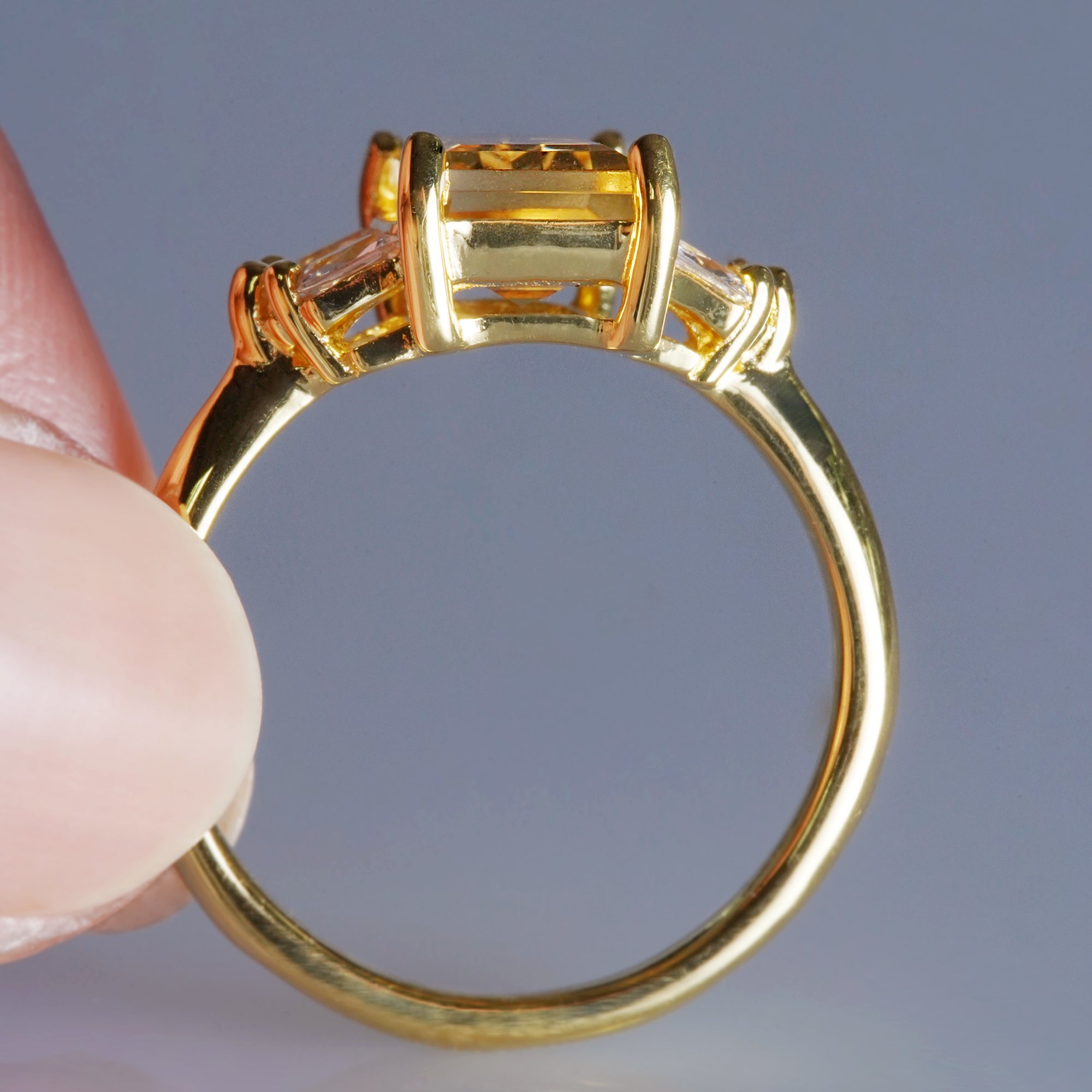Ibu Long Citrine Ring | BITS OF BALI JEWELRY