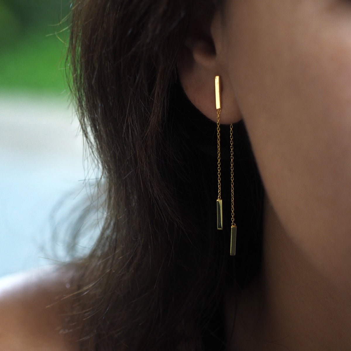 Aruna Bar Dangling Earrings | BITS OF BALI JEWELRY