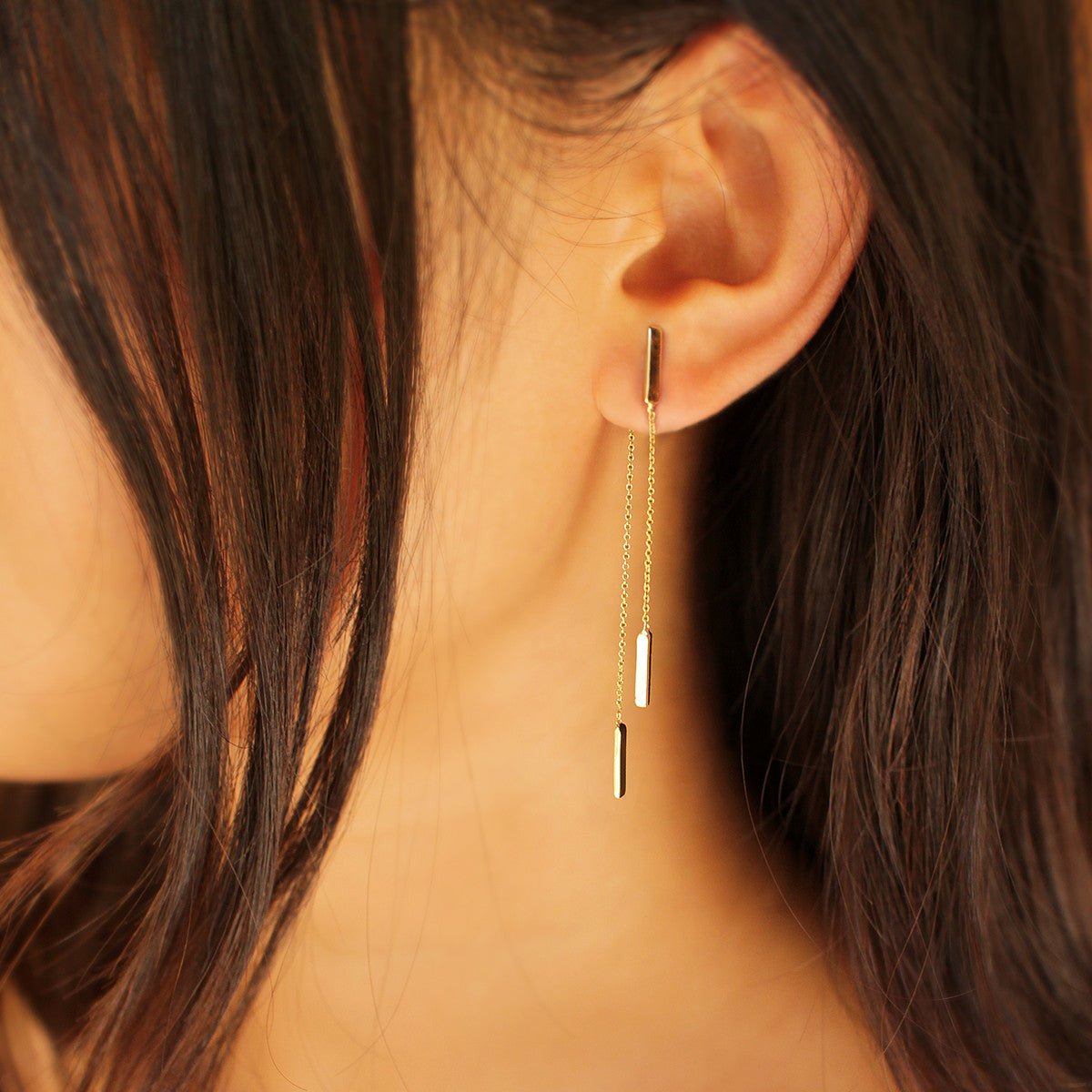 Aruna Bar Dangling Earrings | BITS OF BALI JEWELRY
