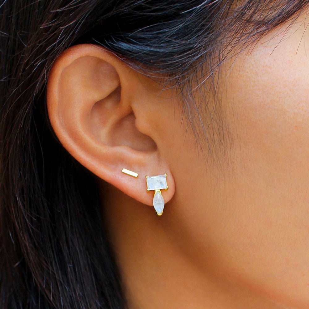 Aruna Bar Earrings - 6mm | BITS OF BALI JEWELRY