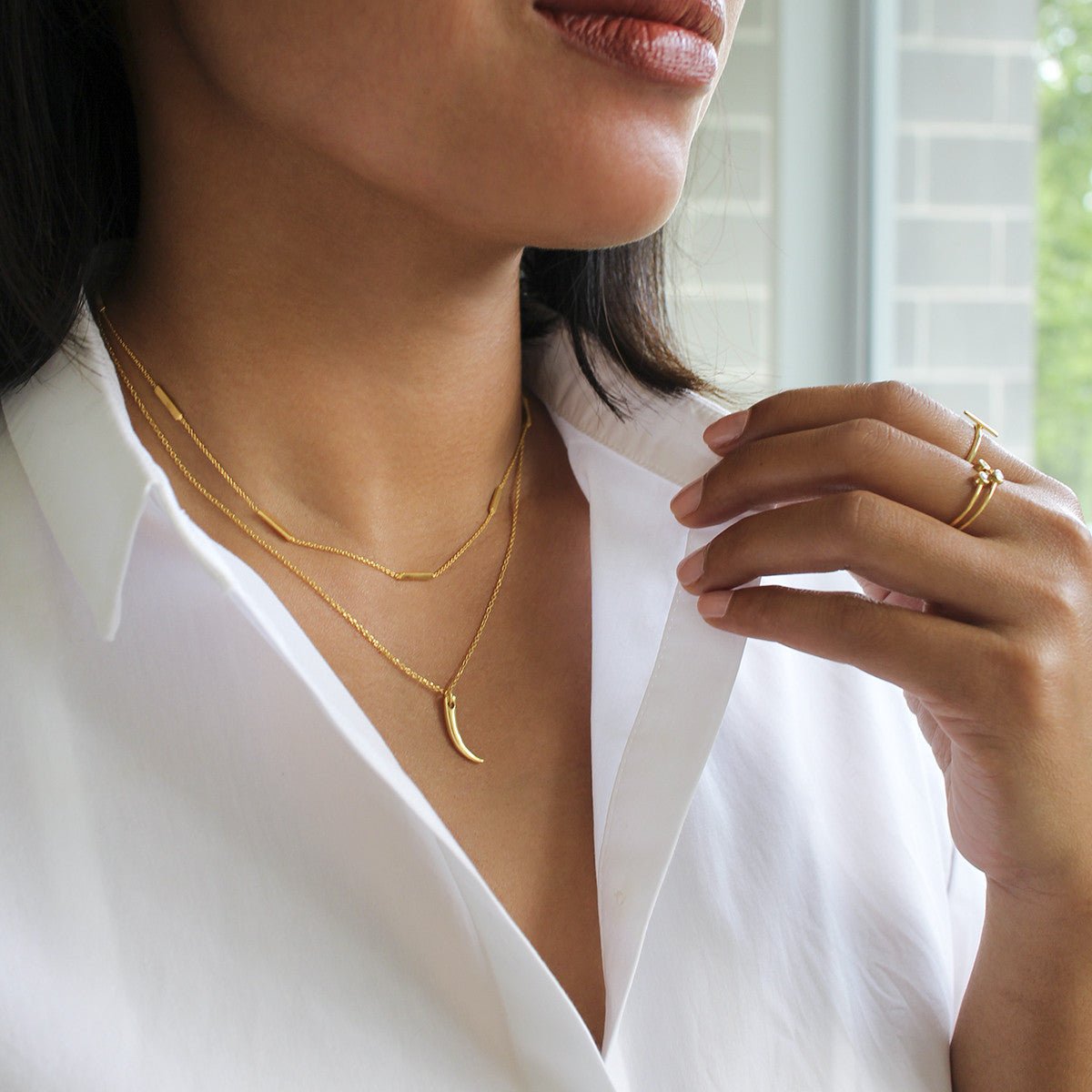 Aruna Horizontal Bar Necklace | BITS OF BALI JEWELRY