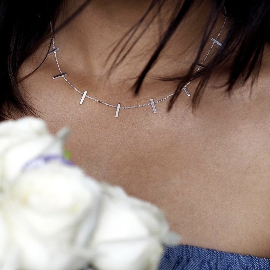 Aruna Vertical Bar Necklace | BITS OF BALI JEWELRY
