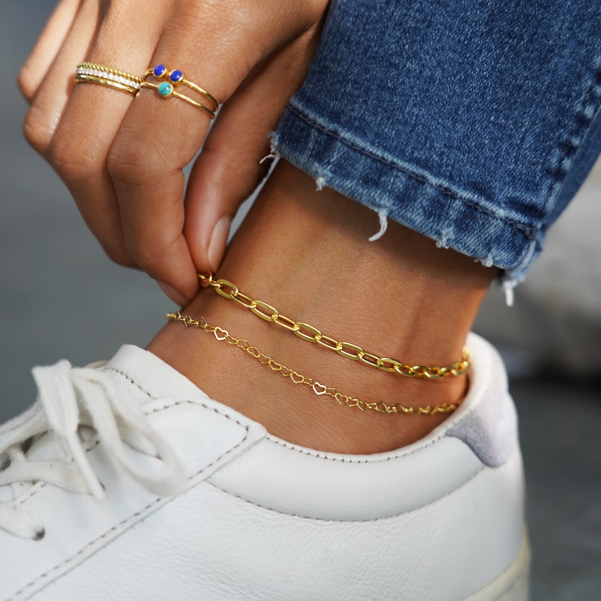 Cinta Heart Anklet | BITS OF BALI JEWELRY