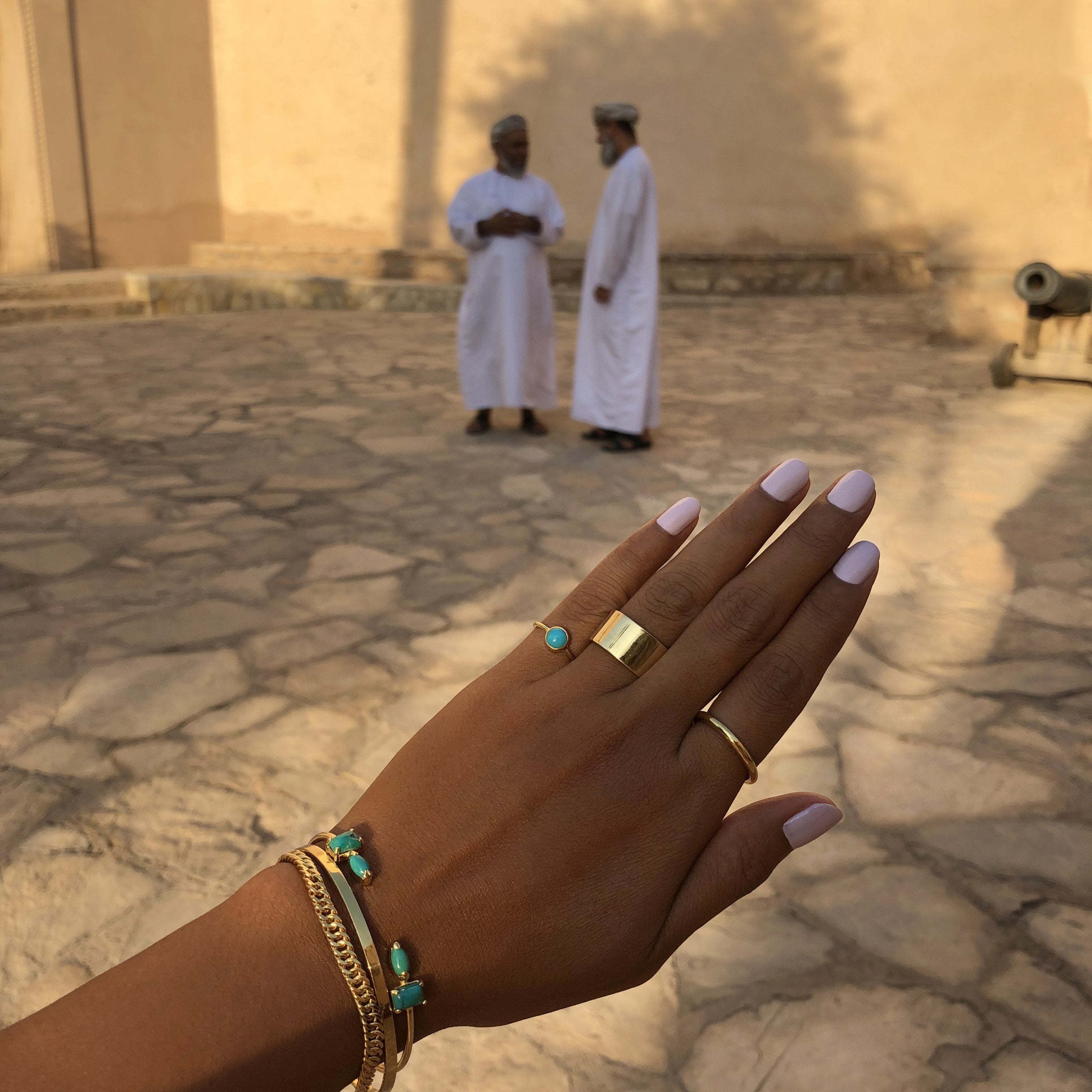 Dipta Medium Bubble Ring - Turquoise | BITS OF BALI JEWELRY