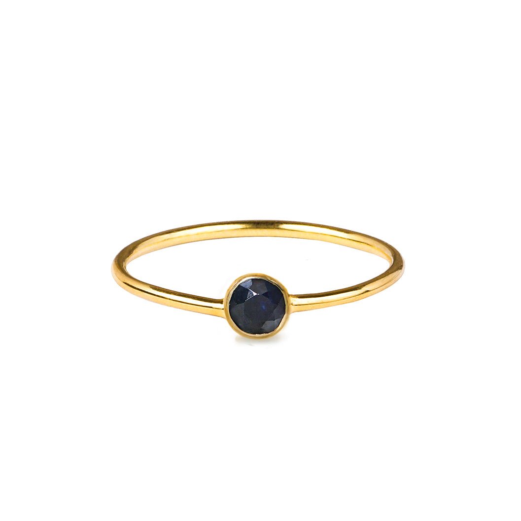 Dipta Tiny Single Bubble Ring - Blue Sapphires | BITS OF BALI JEWELRY
