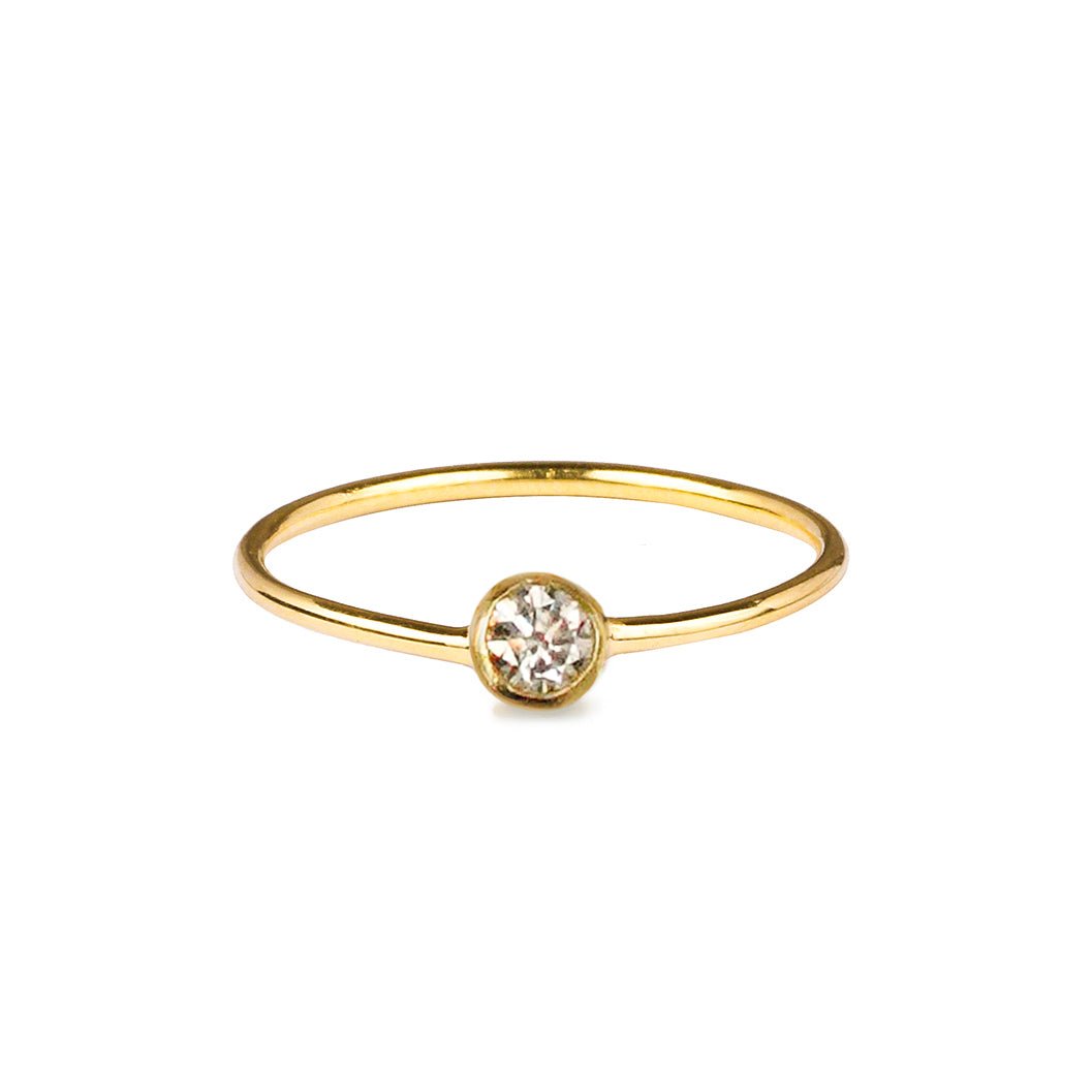 Dipta Tiny Single Bubble Ring - Cz | BITS OF BALI JEWELRY