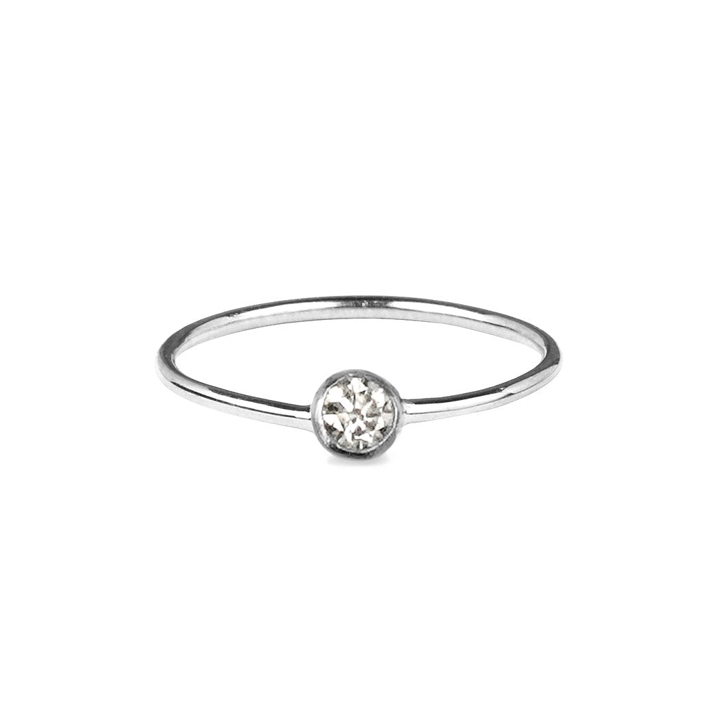 Dipta Tiny Single Bubble Ring - Cz | BITS OF BALI JEWELRY