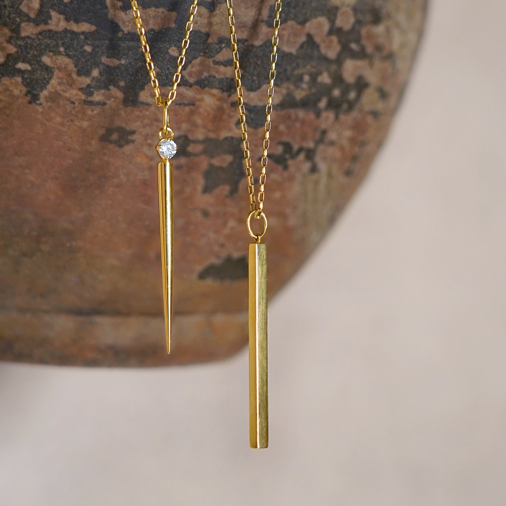Essential Needle Necklace - Rectangle Cable | BITS OF BALI JEWELRY