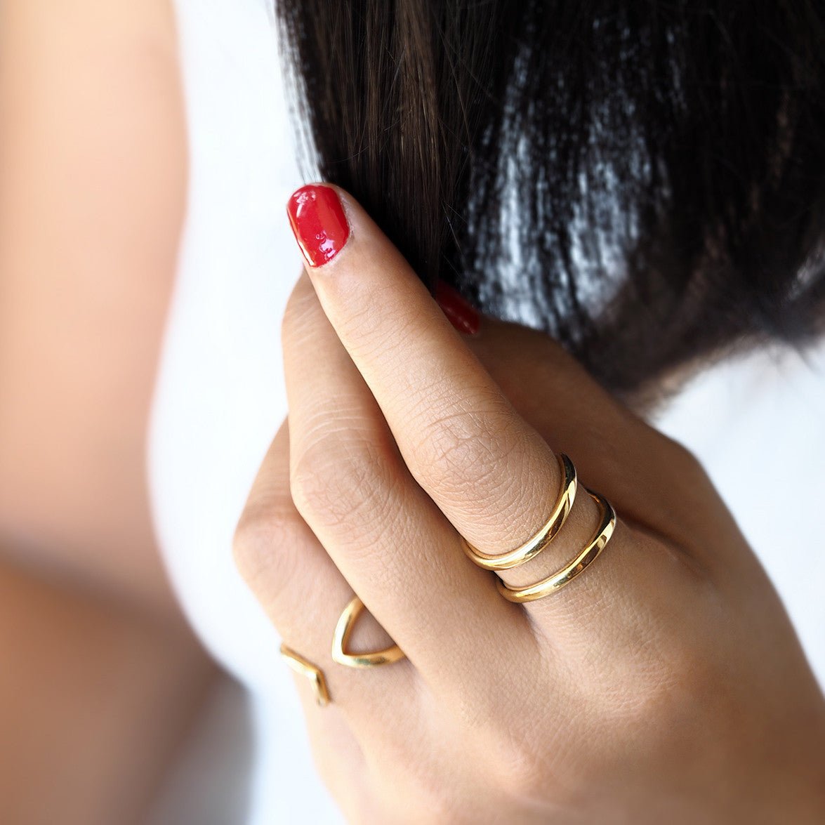 Giri Double Triangle Ring | BITS OF BALI JEWELRY