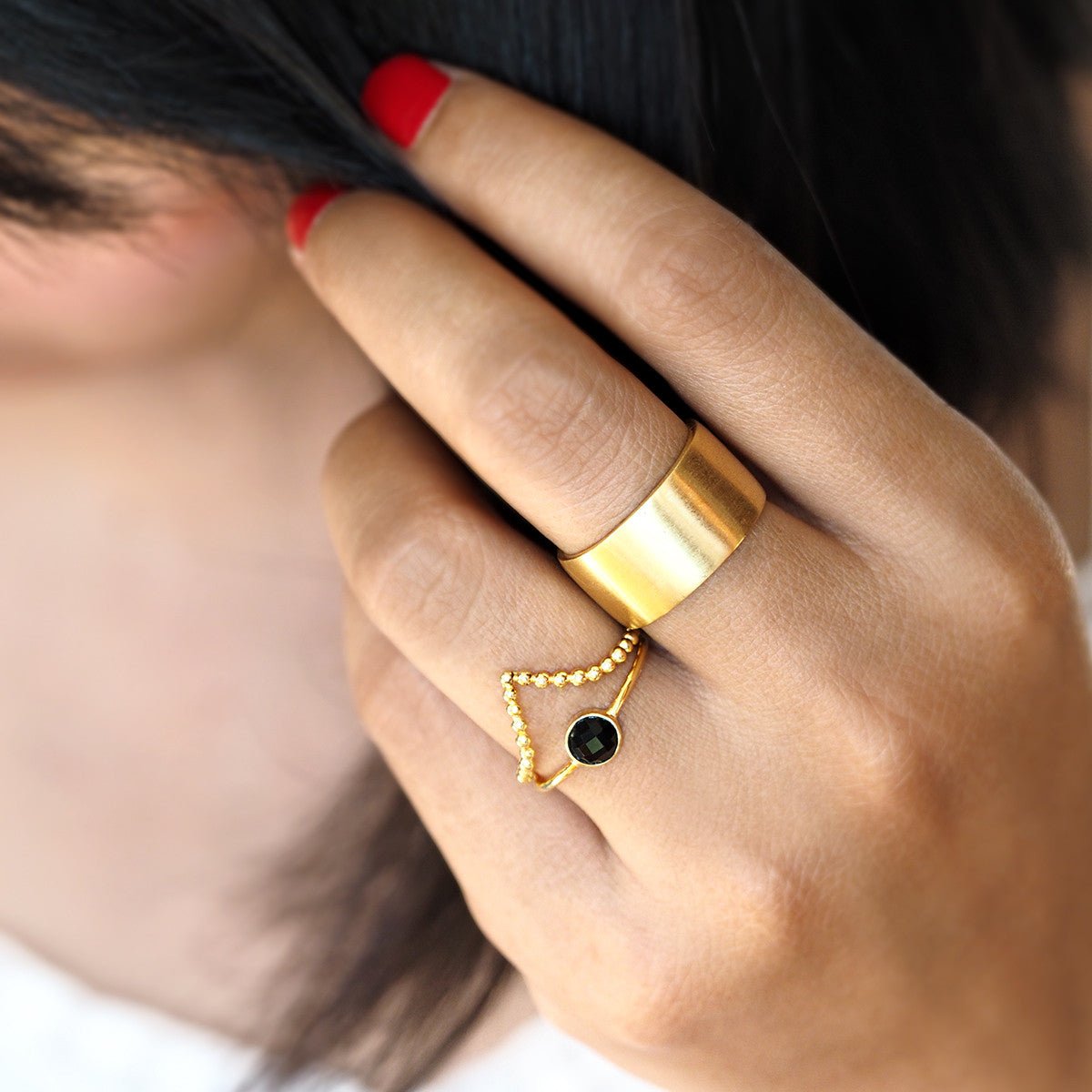Giri Unisex Plain Bold Ring | BITS OF BALI JEWELRY