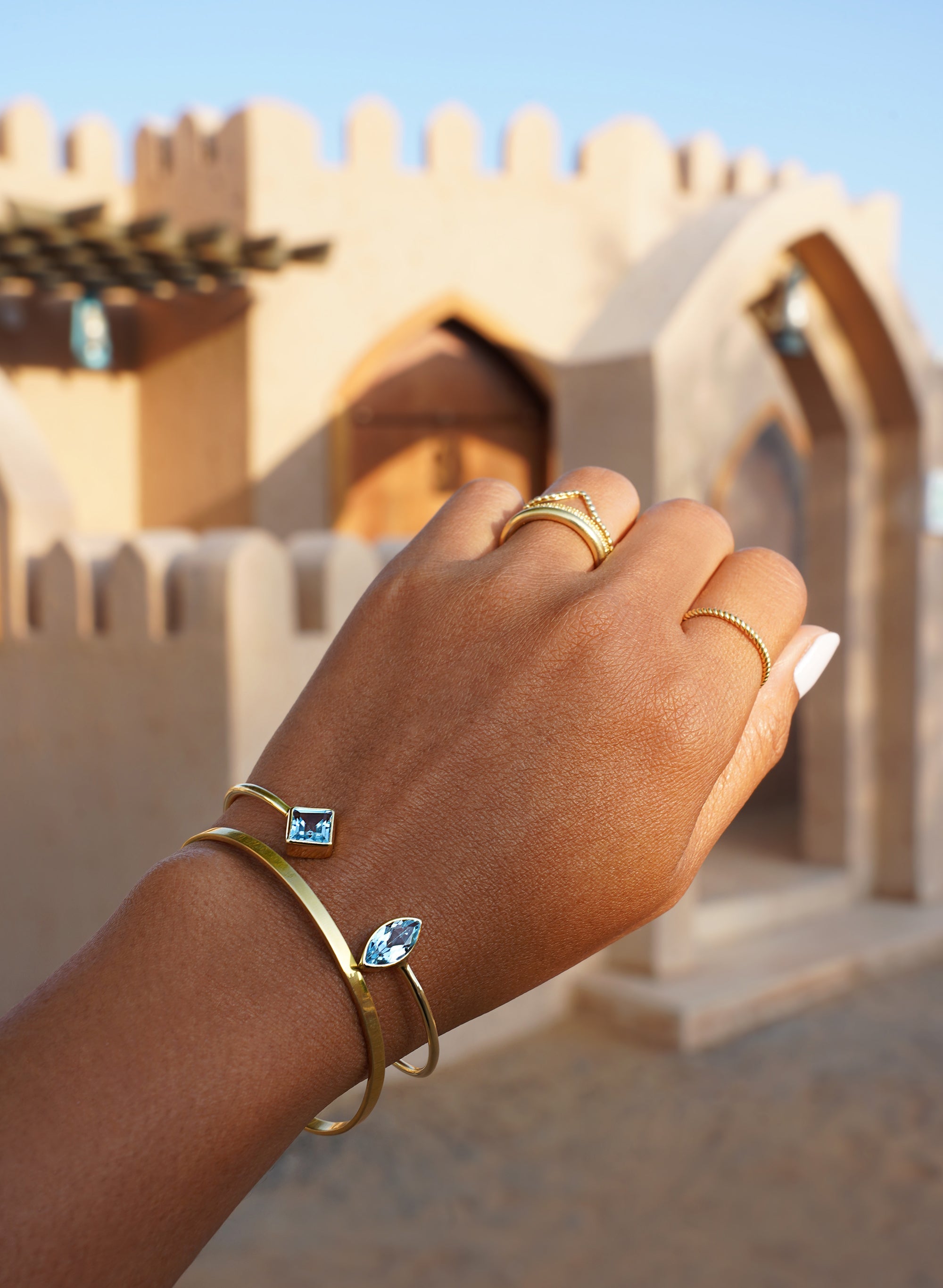 Gita Bracelet - Blue Topaz | BITS OF BALI JEWELRY