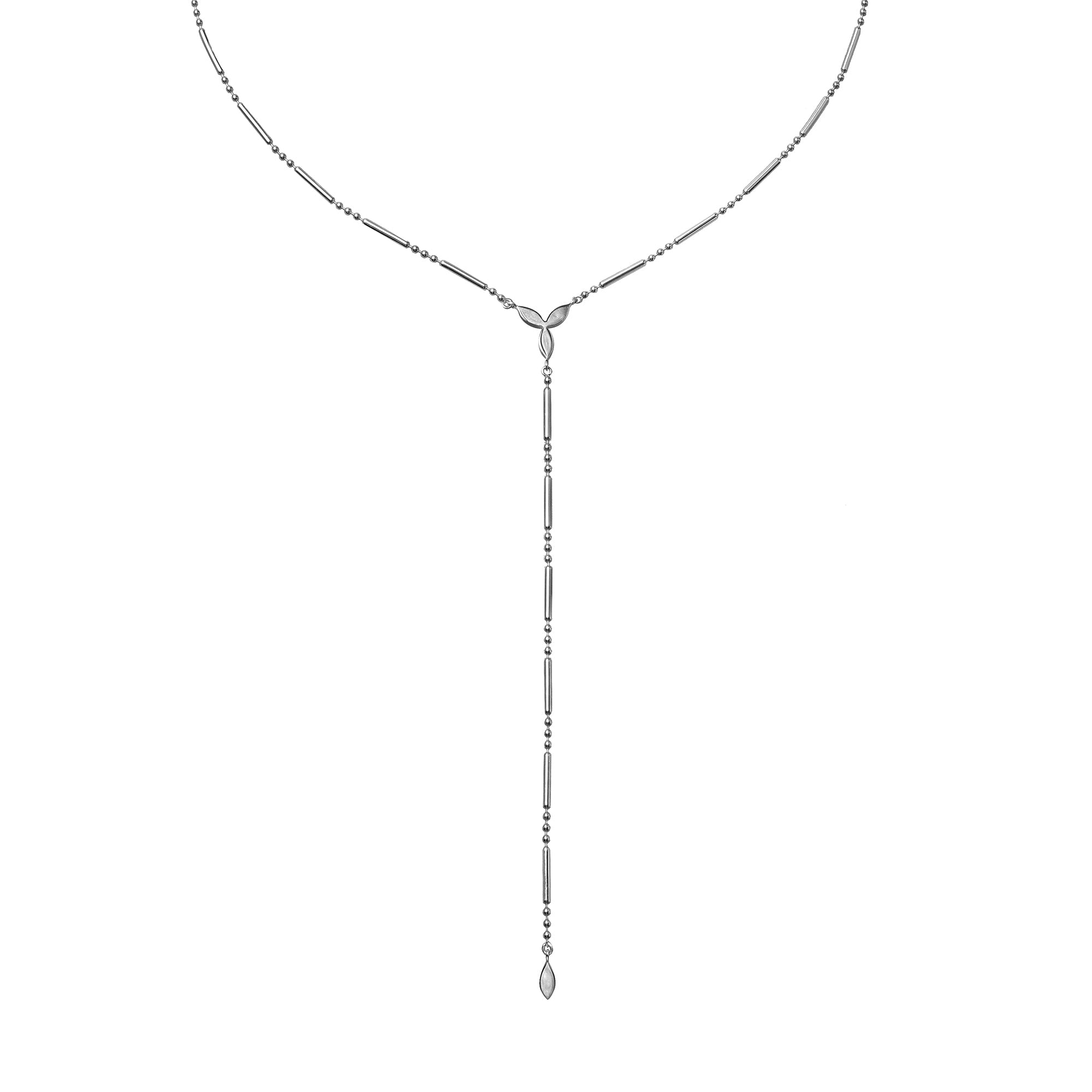 Marquise Lariat Silver Necklace | BITS OF BALI JEWELRY