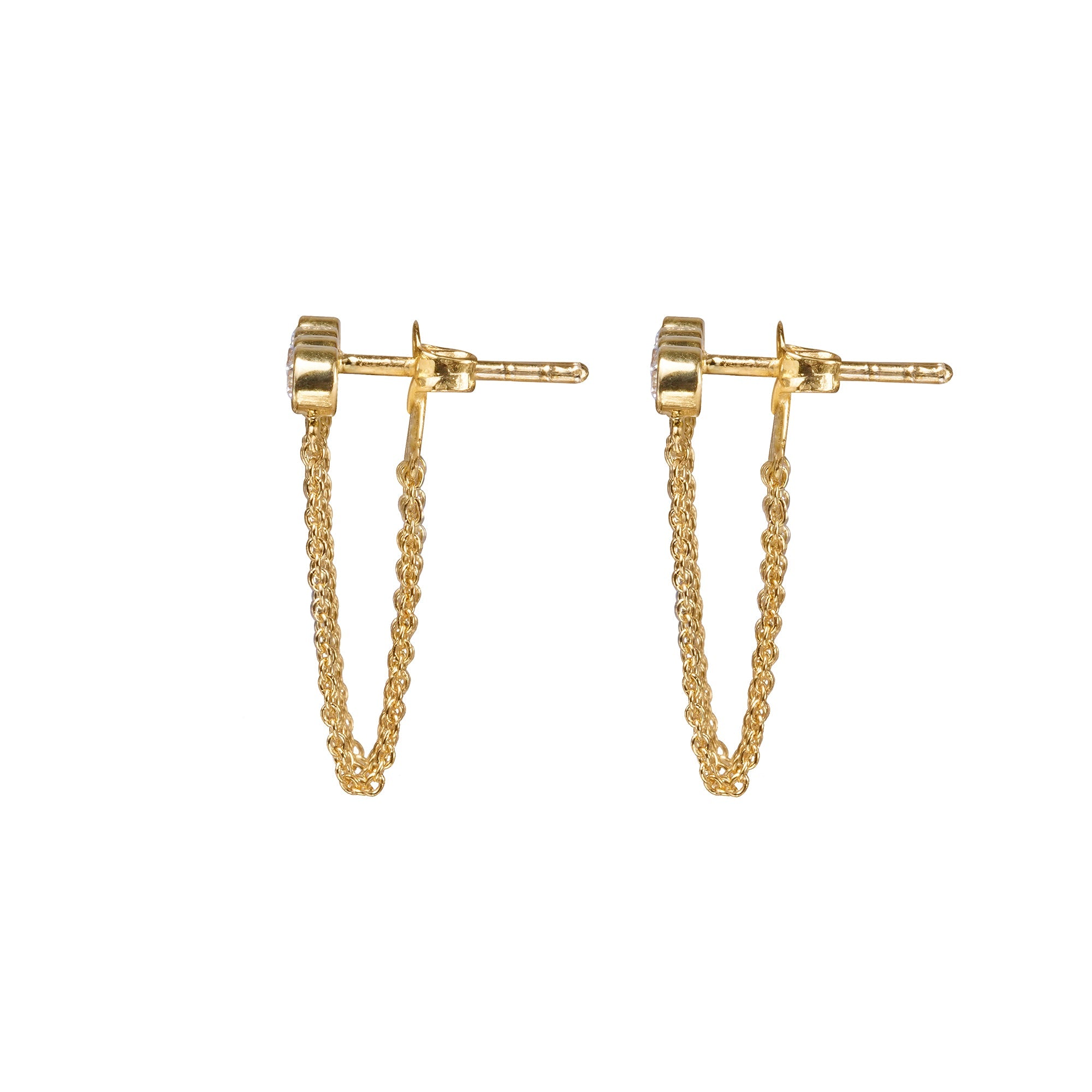 Panca White Cubic Zirconia Earrings | BITS OF BALI JEWELRY
