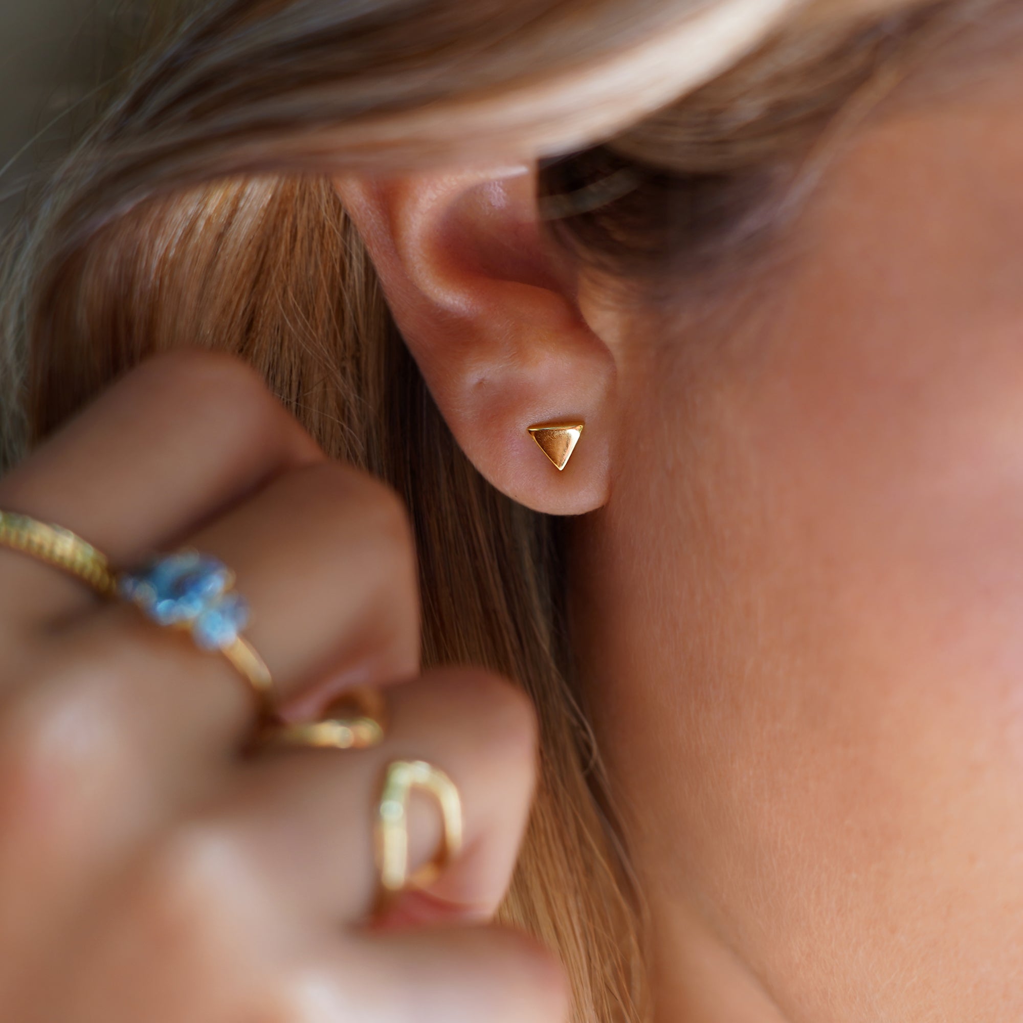 Sandi Plain Triangle Earrings | BITS OF BALI JEWELRY