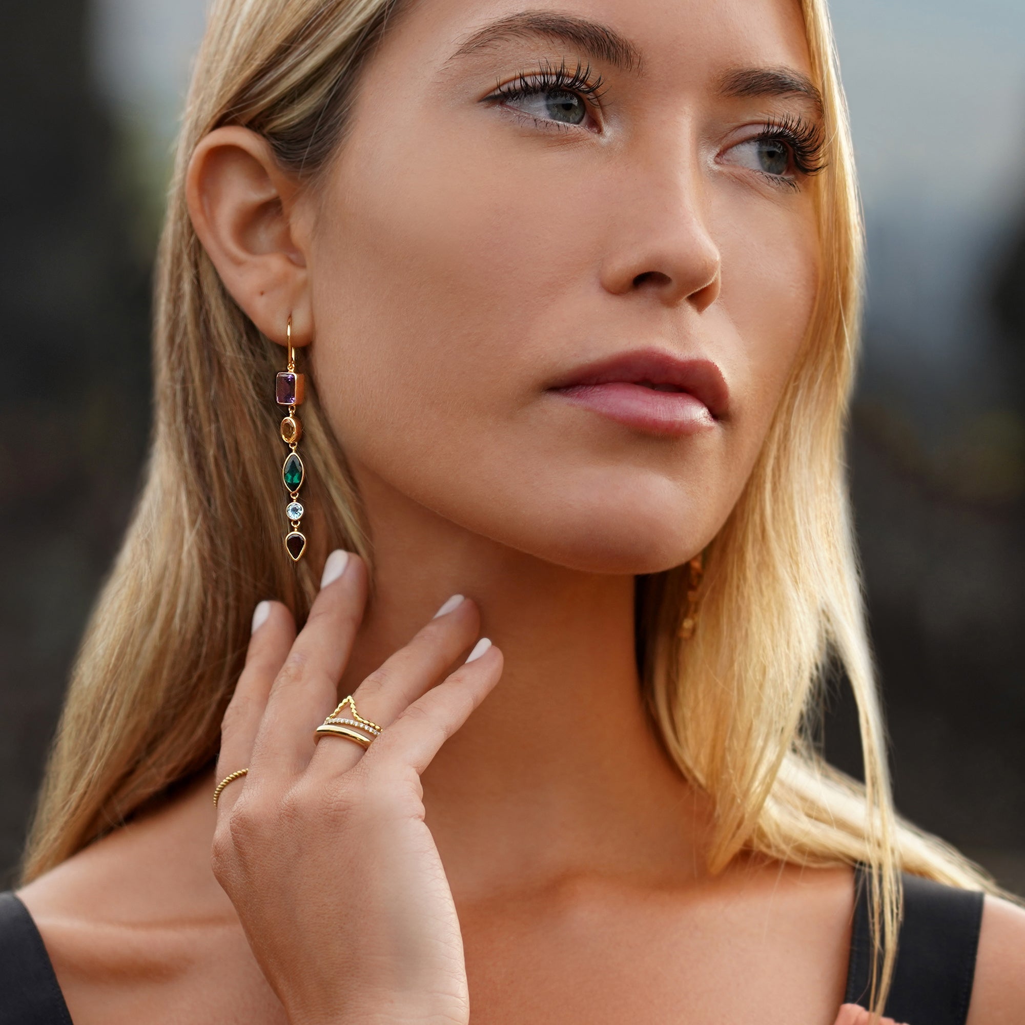 Tara Gemstone Earrings | BITS OF BALI JEWELRY