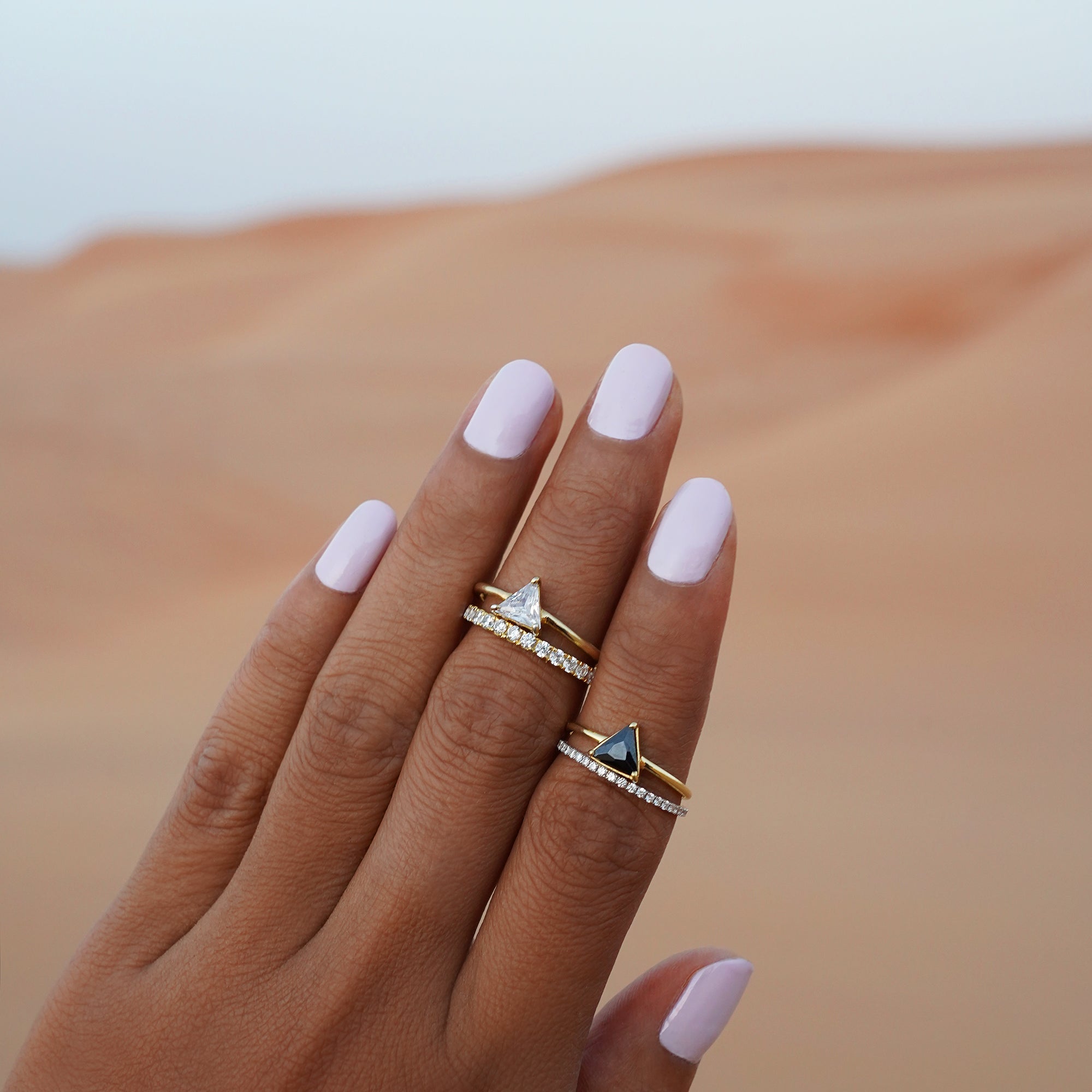 Tara Pave 2mm White Cz Ring | BITS OF BALI JEWELRY