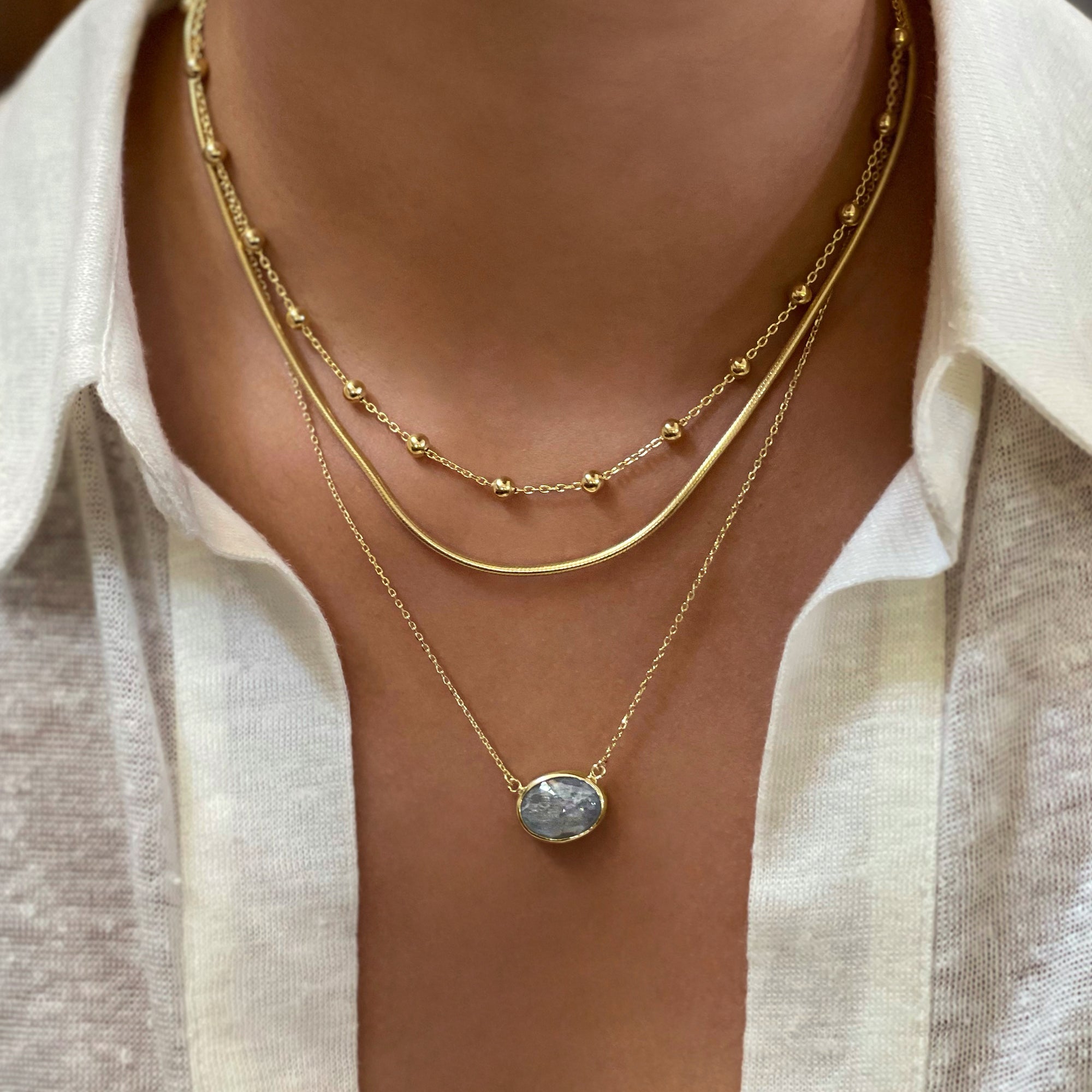 Thick Snake Chain Necklace | BITS OF BALI JEWELRY